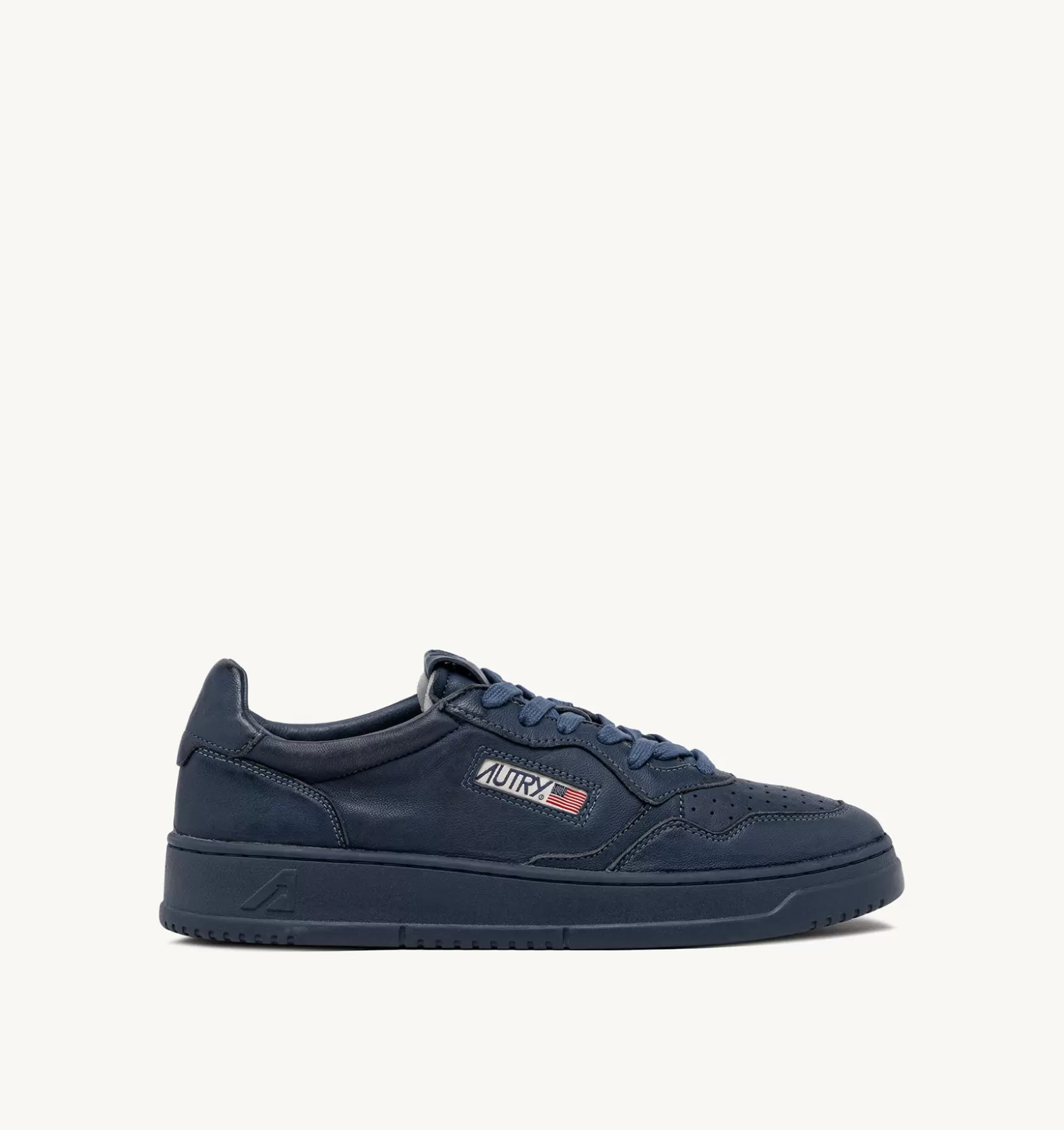 Medalist^AUTRY Medalist Low Sneakers In Dark Denim Goatskin