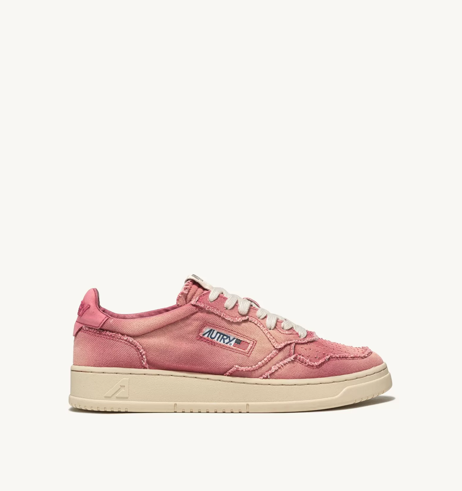 Medalist^AUTRY Medalist Low Sneakers In Denim Color Coral Pink