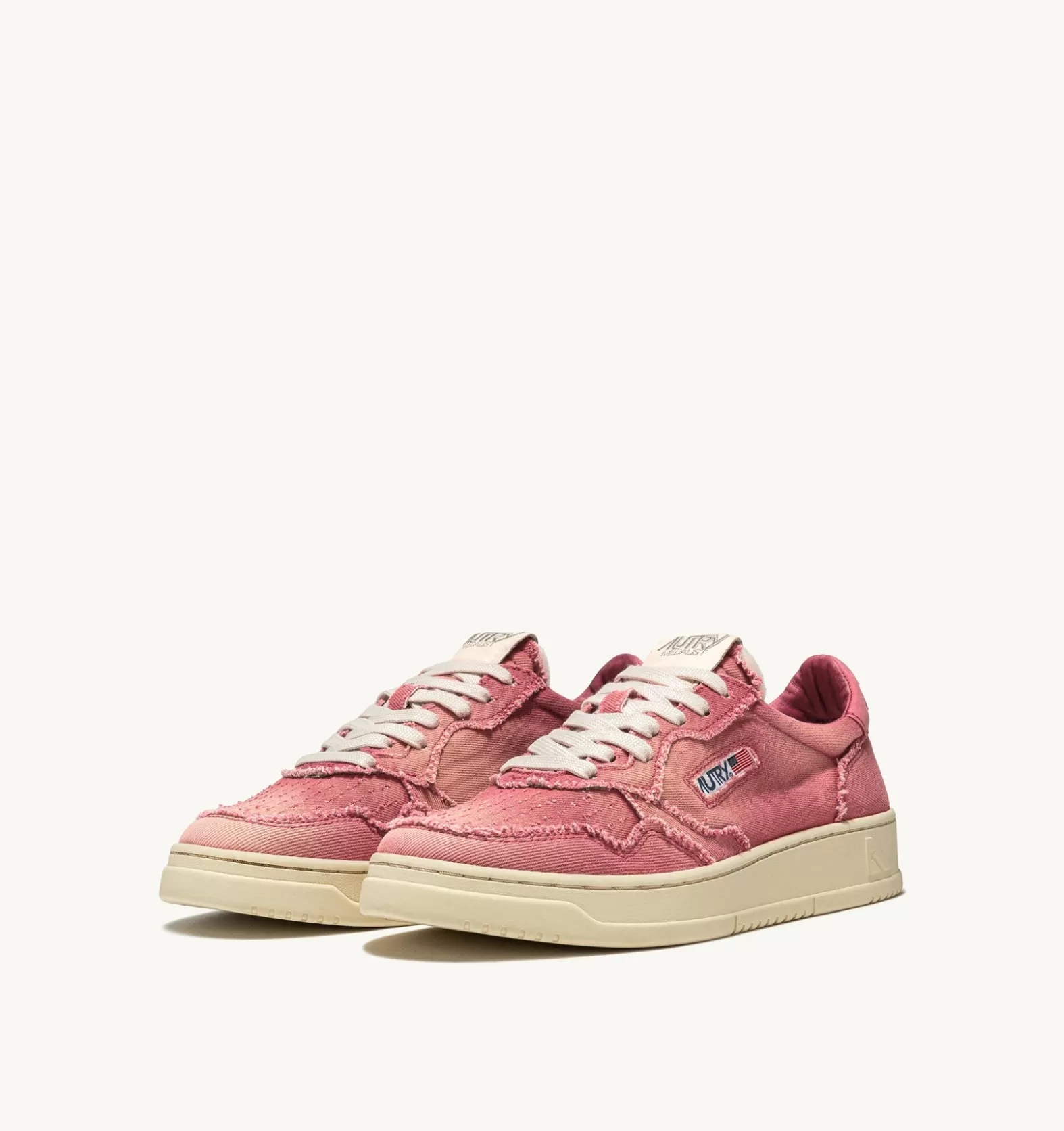Medalist^AUTRY Medalist Low Sneakers In Denim Color Coral Pink
