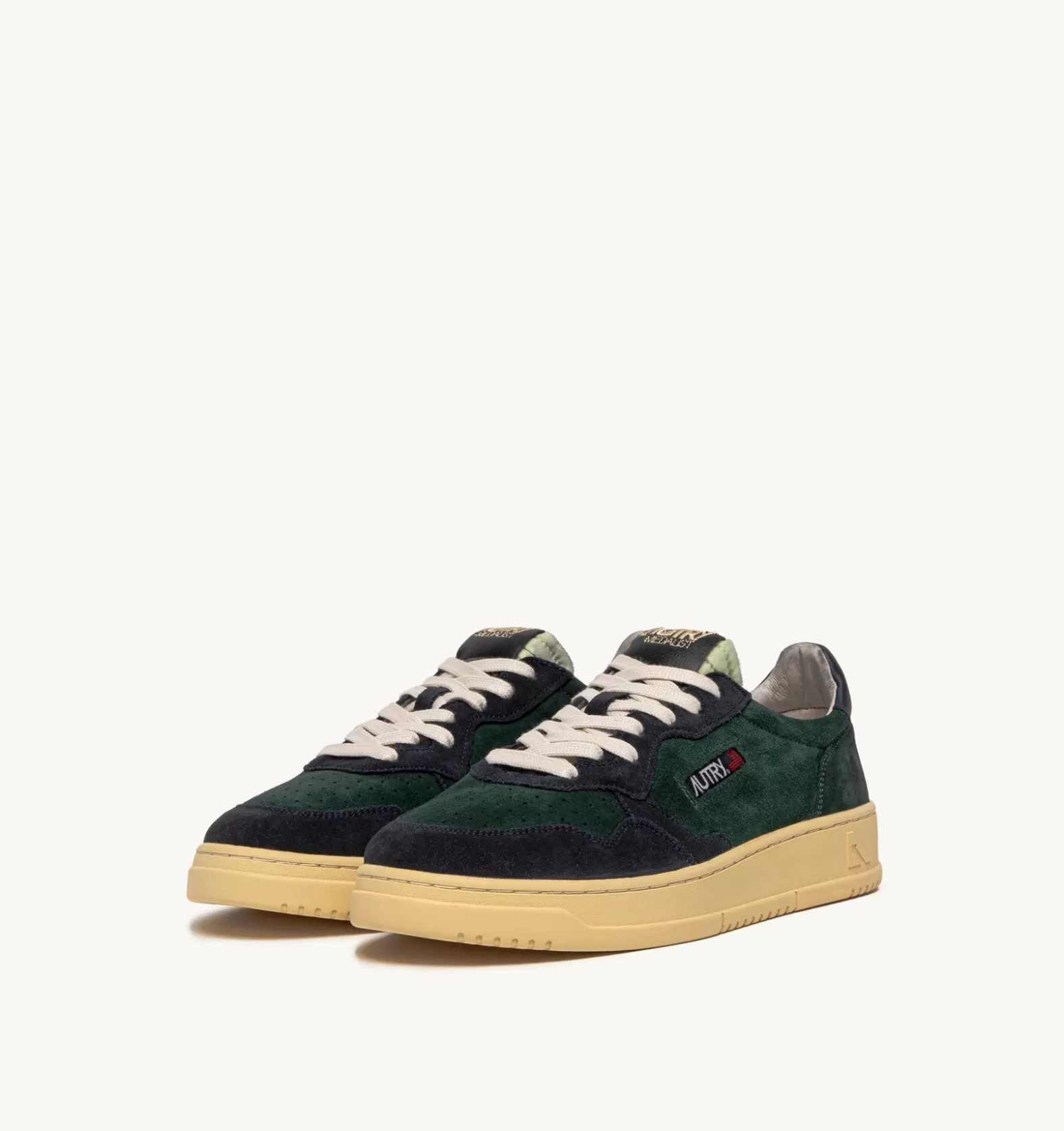 Medalist^AUTRY Medalist Low Sneakers In Green And Blue Suede