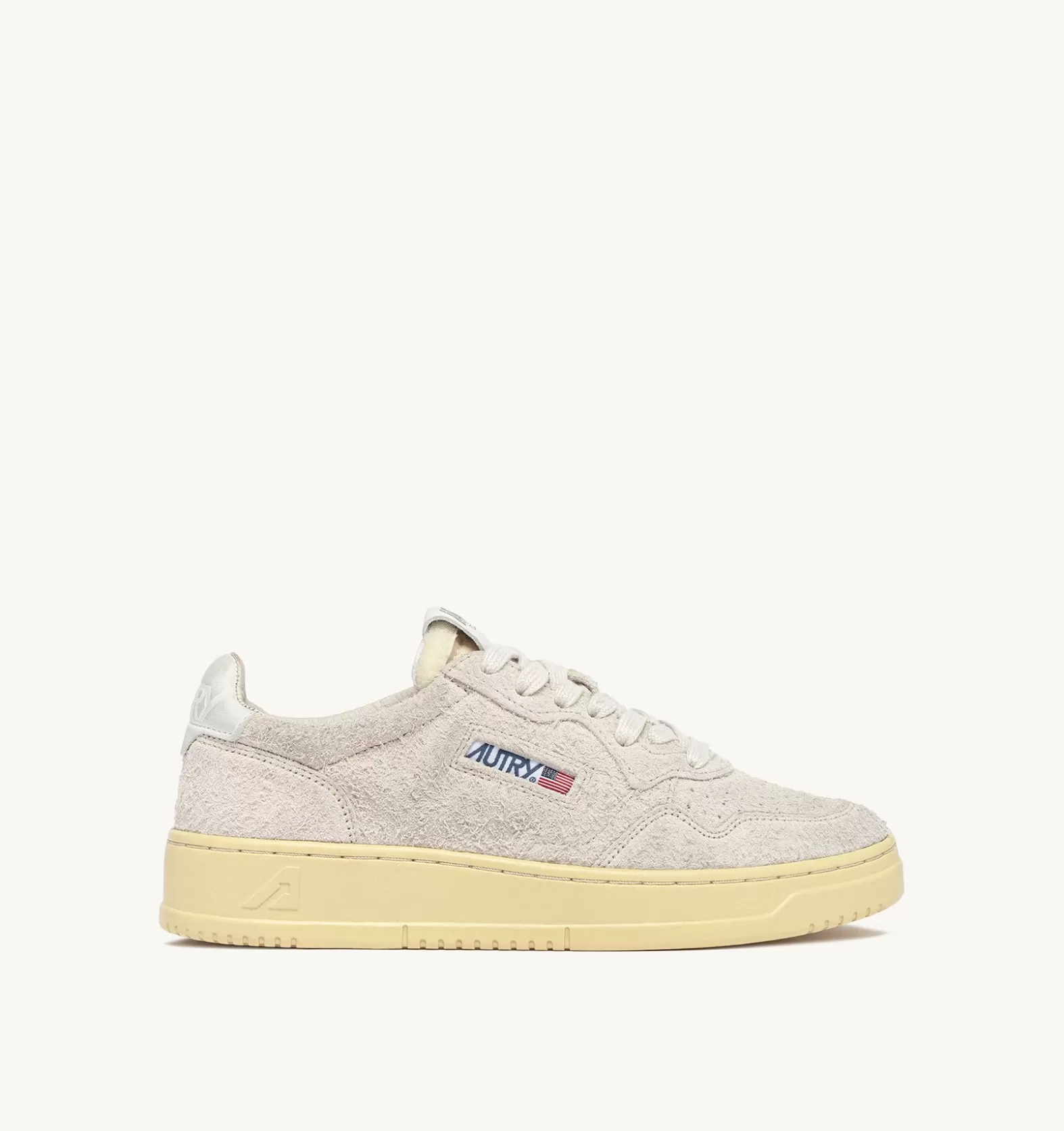 Medalist^AUTRY Medalist Low Sneakers In Hair-Effect Suede Sand Brown