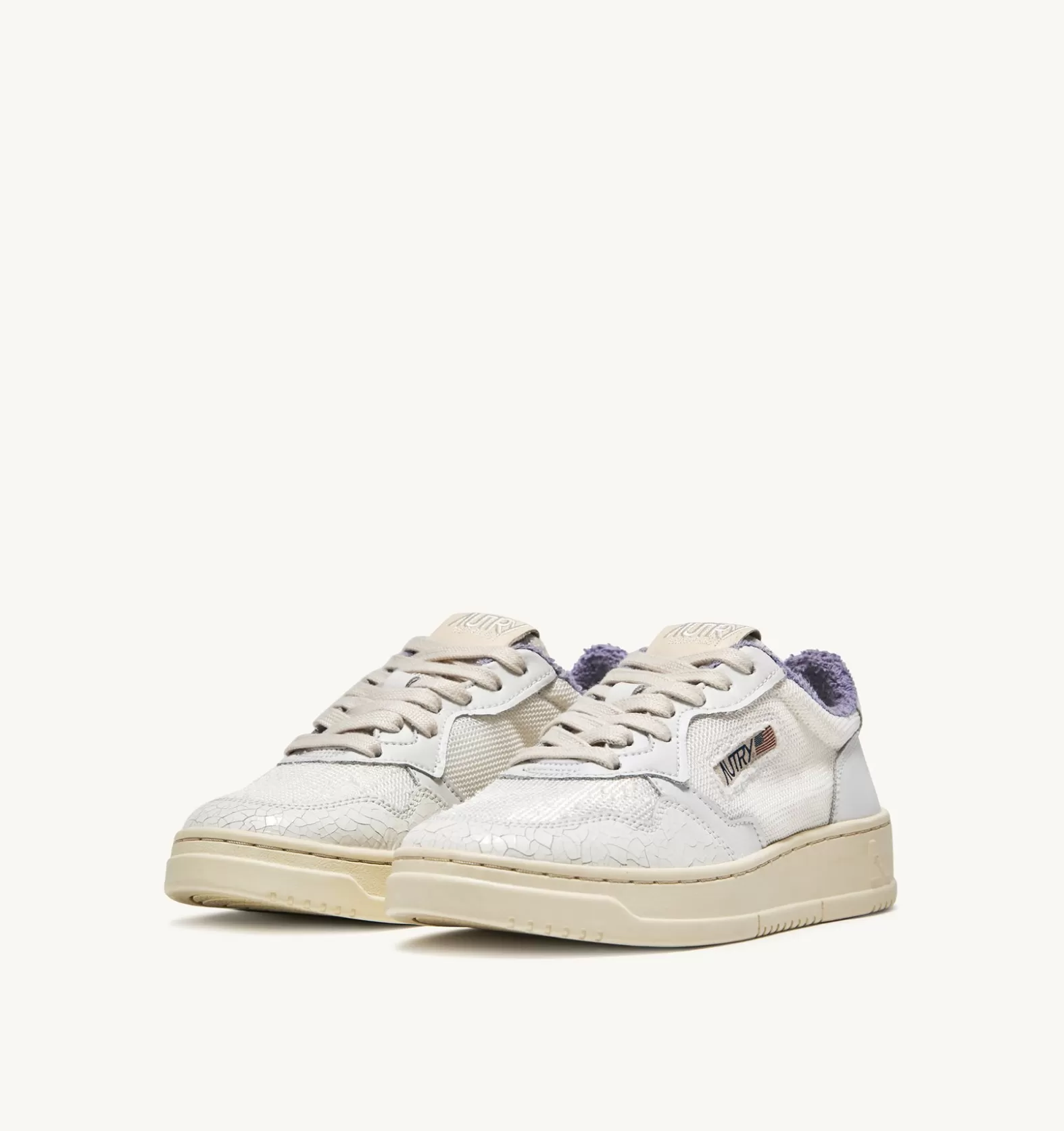 Medalist^AUTRY Medalist Low Sneakers In Lavender Sponge And Dragon Effect