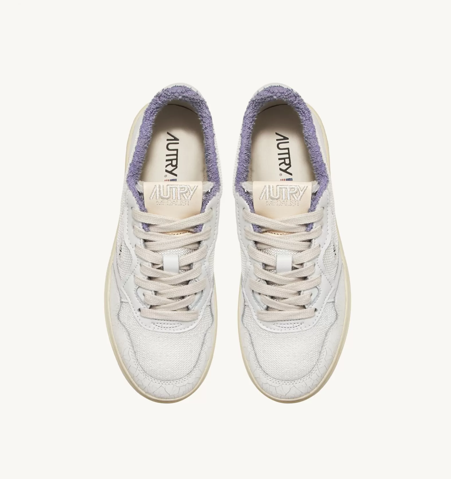 Medalist^AUTRY Medalist Low Sneakers In Lavender Sponge And Dragon Effect