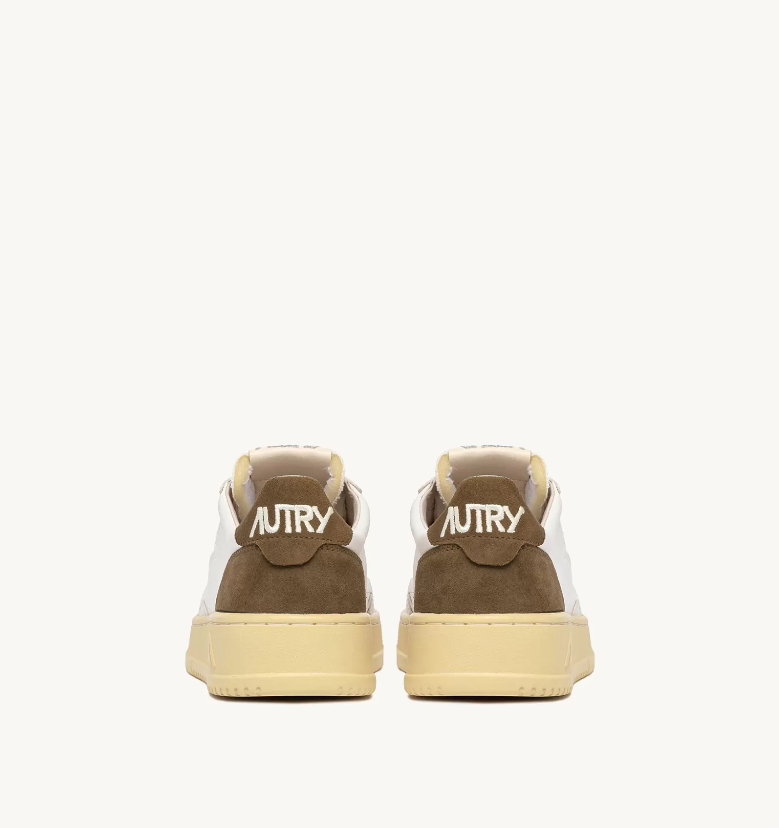 Medalist^AUTRY Medalist Low Sneakers In Leather And Suede White And Brown