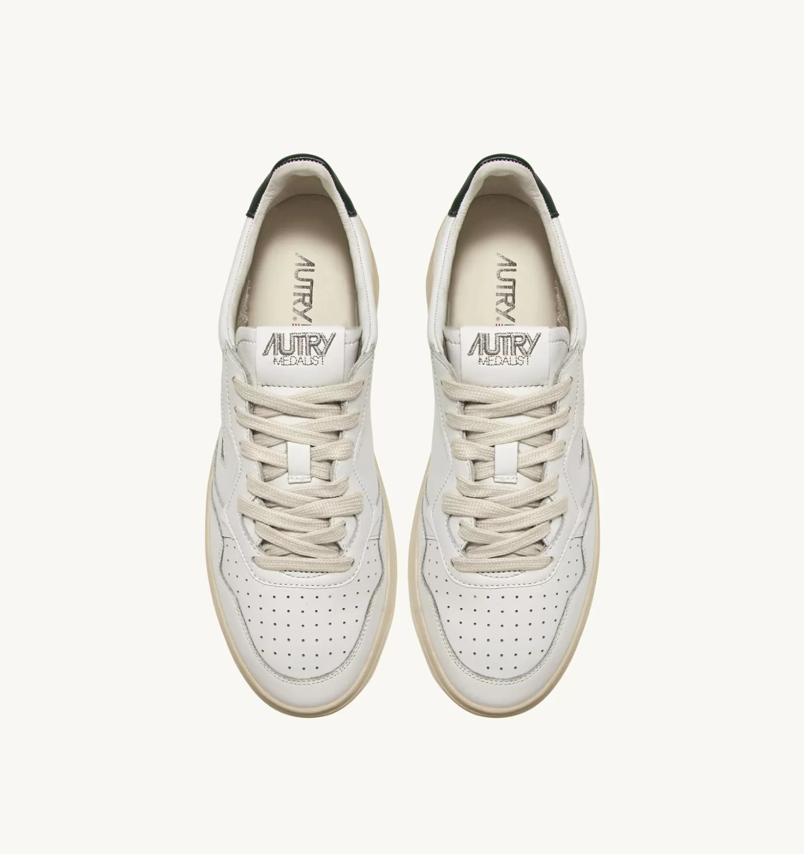 Medalist^AUTRY Medalist Low Sneakers In Leather Color White And Mountain