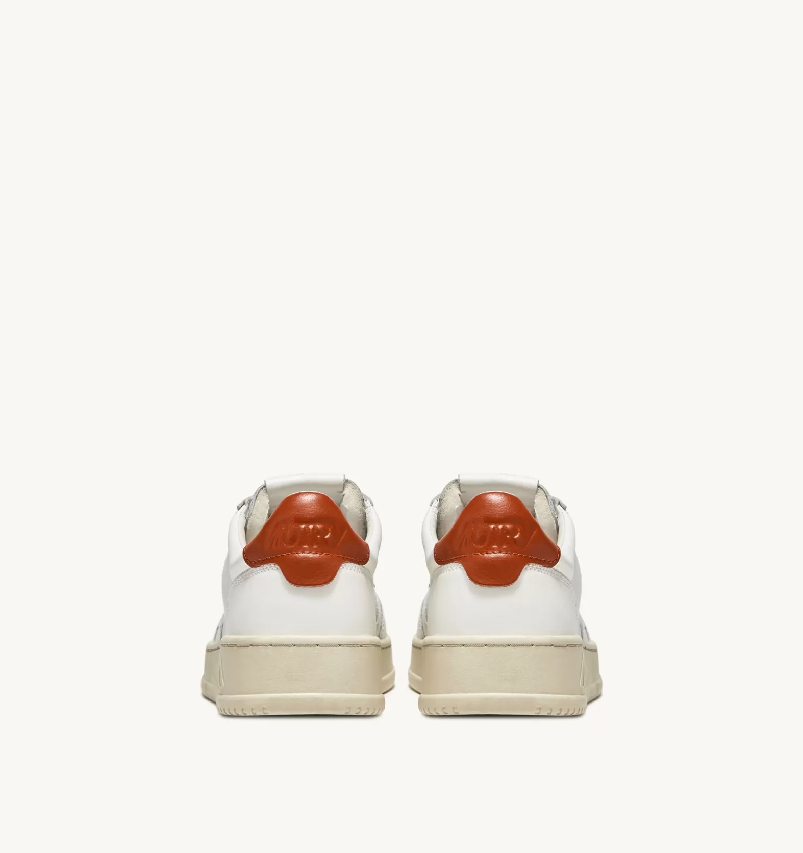 Medalist^AUTRY Medalist Low Sneakers In Leather Color White And Rust