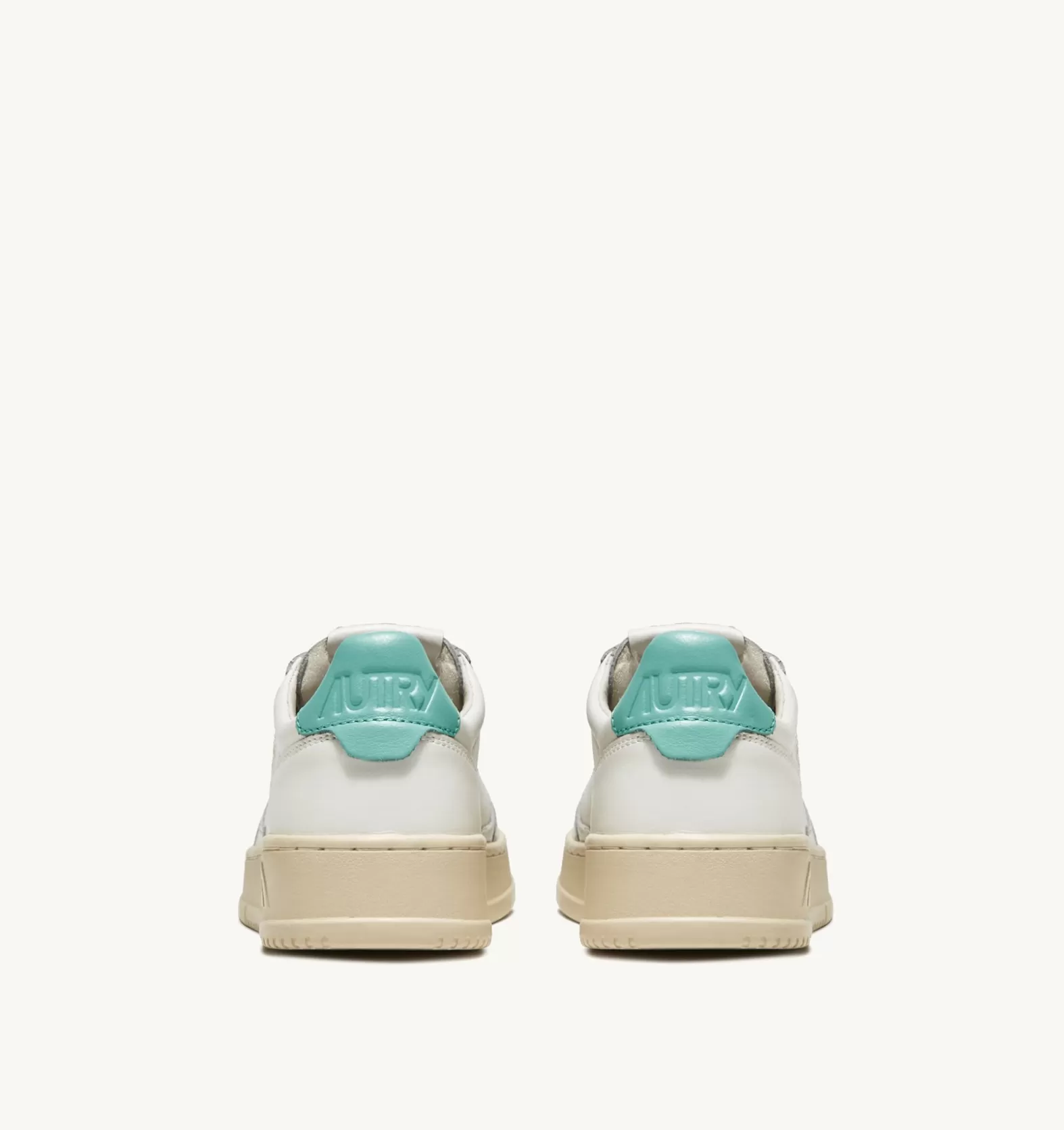 Medalist^AUTRY Medalist Low Sneakers In Leather Color White And Turquoise