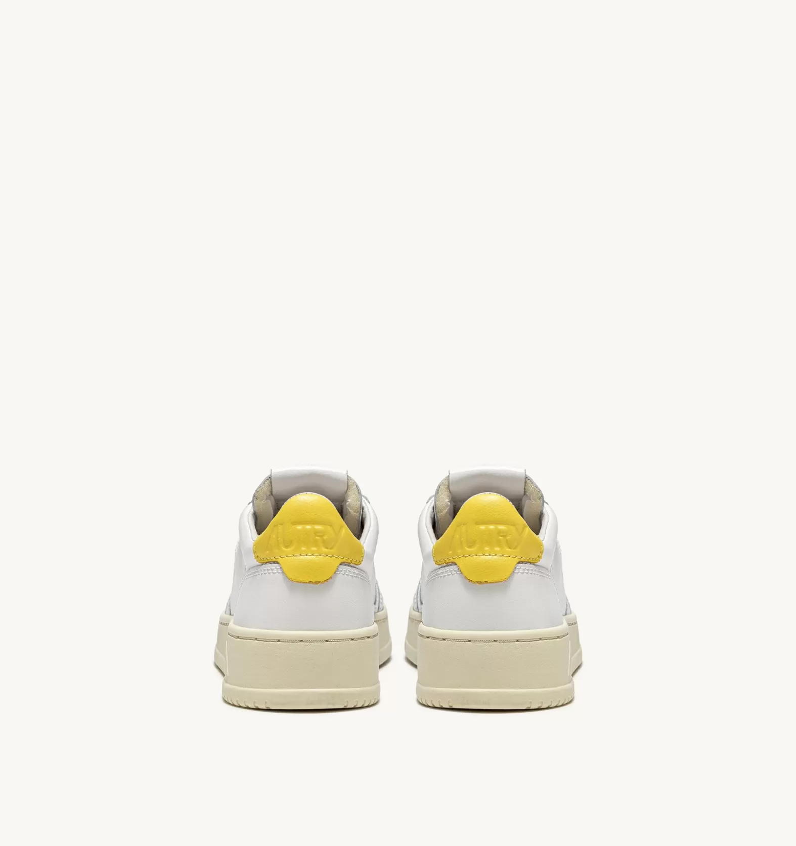 Medalist^AUTRY Medalist Low Sneakers In Leather Color White And Yellow