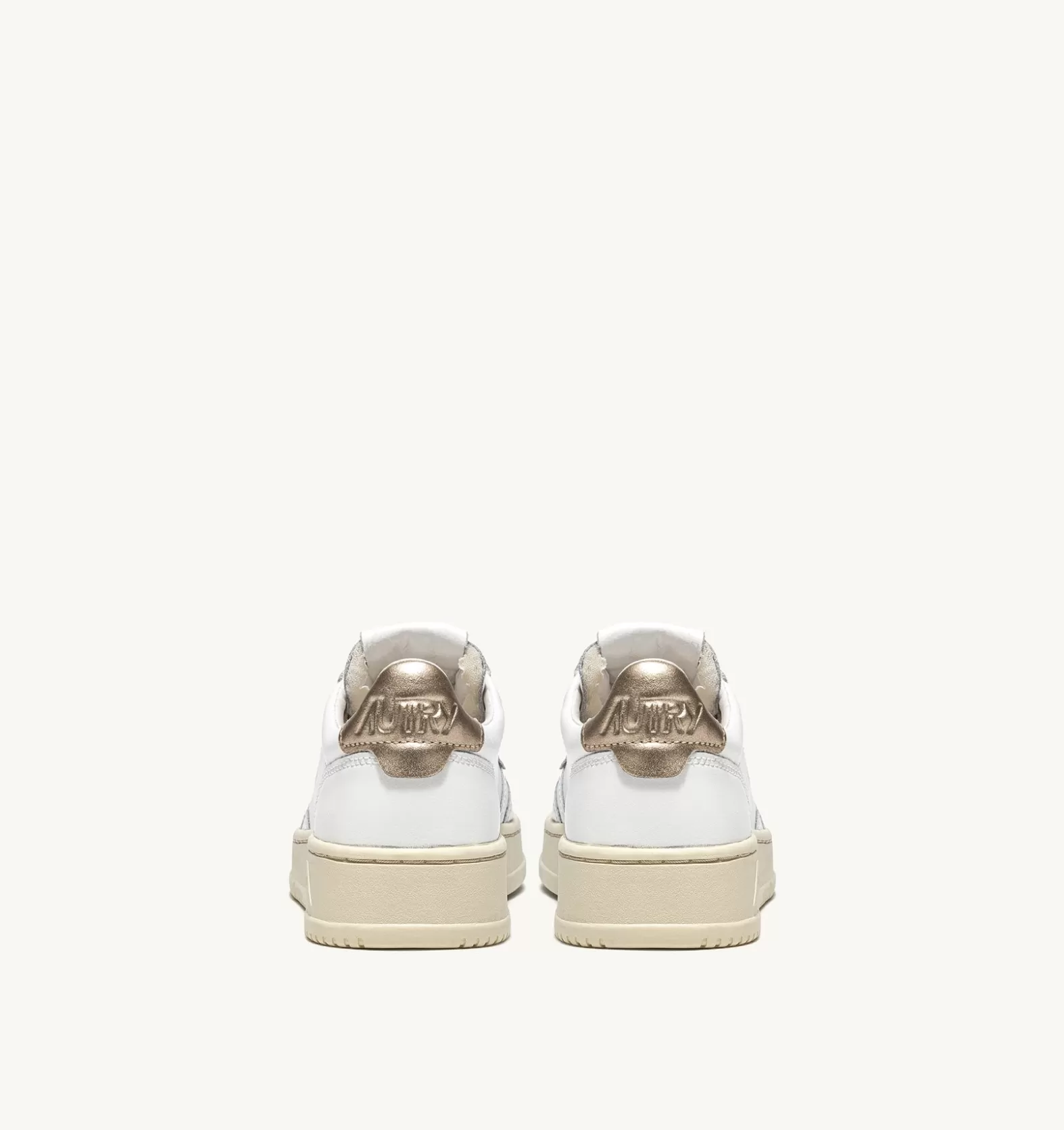 Medalist^AUTRY Medalist Low Sneakers In Leather White And Gold