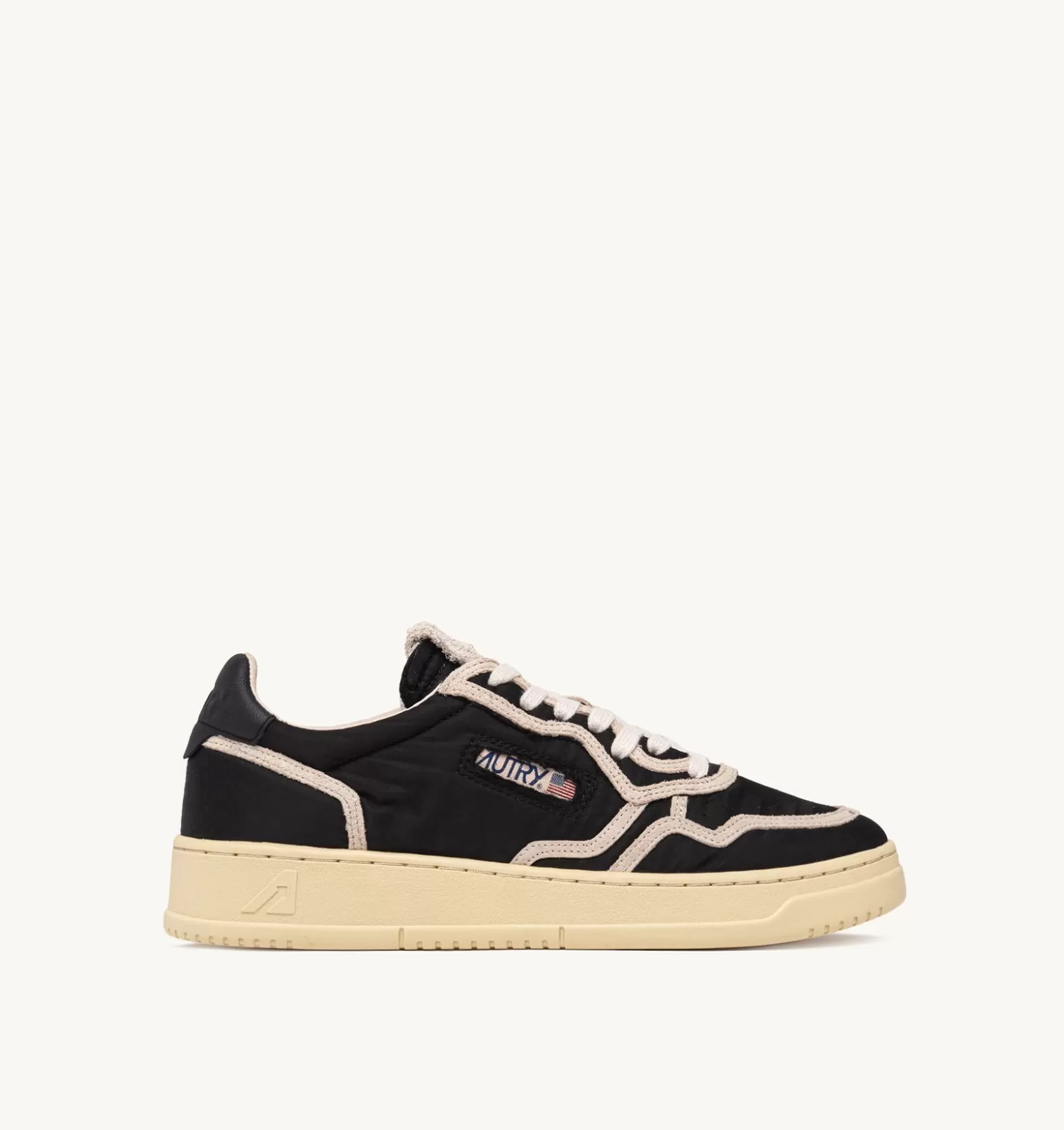 Medalist^AUTRY Medalist Low Sneakers In Nylon Color Black And Suede Beige