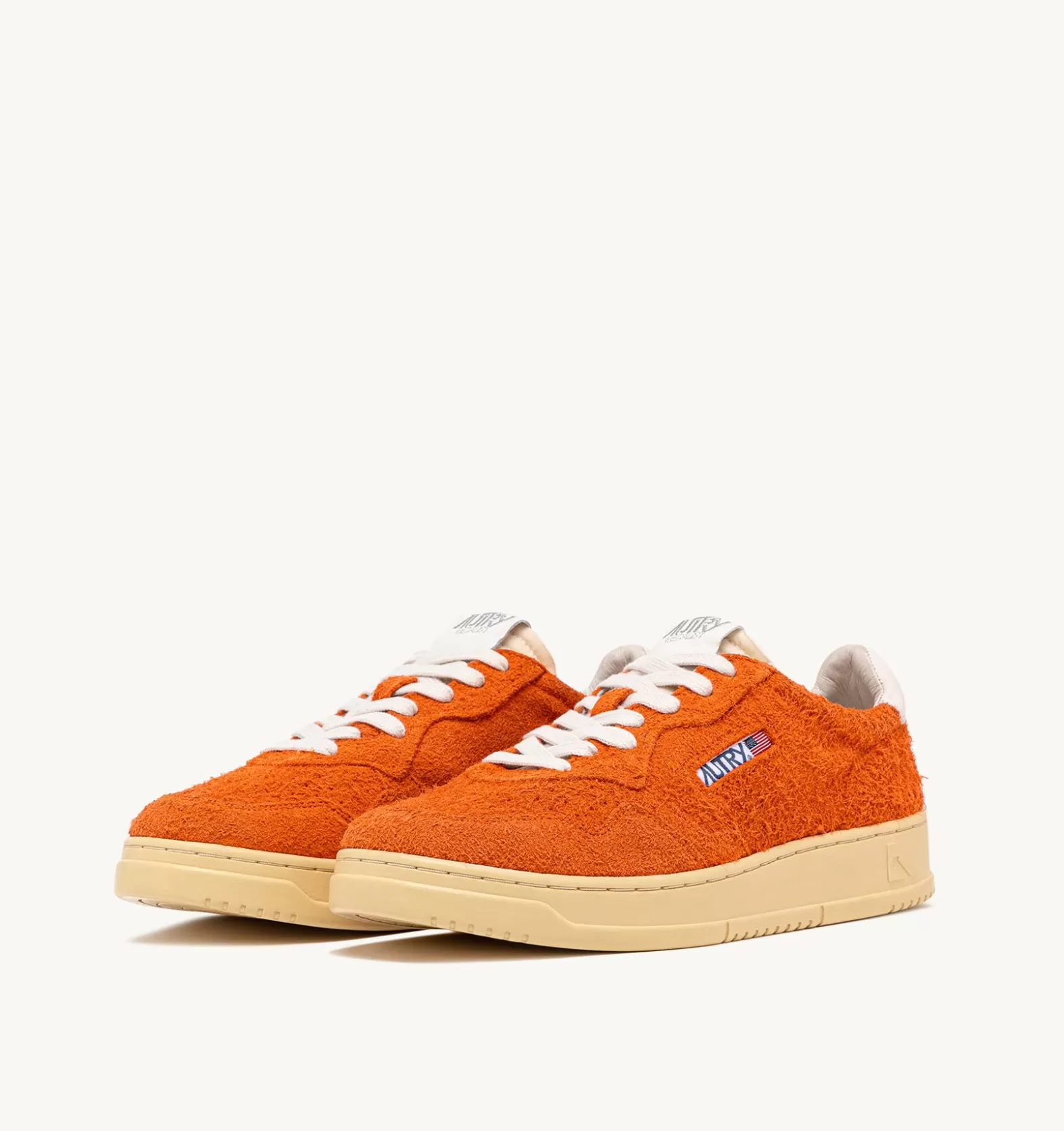 Medalist^AUTRY Medalist Low Sneakers In Orange Hair-Effect Suede