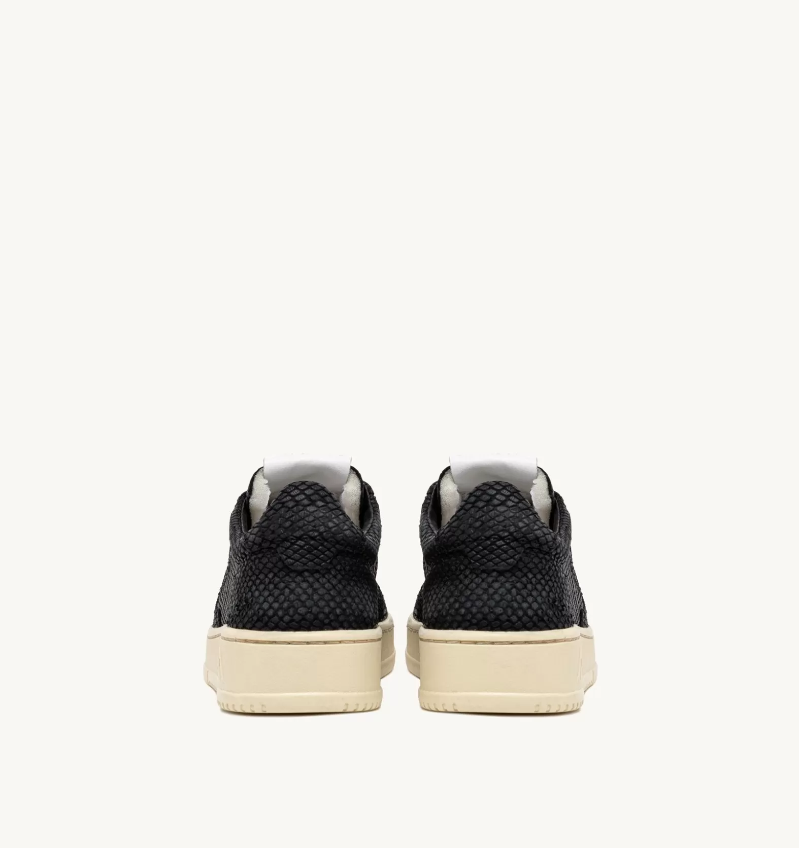 Medalist^AUTRY Medalist Low Sneakers In Snake-Effect Leather Color Silver