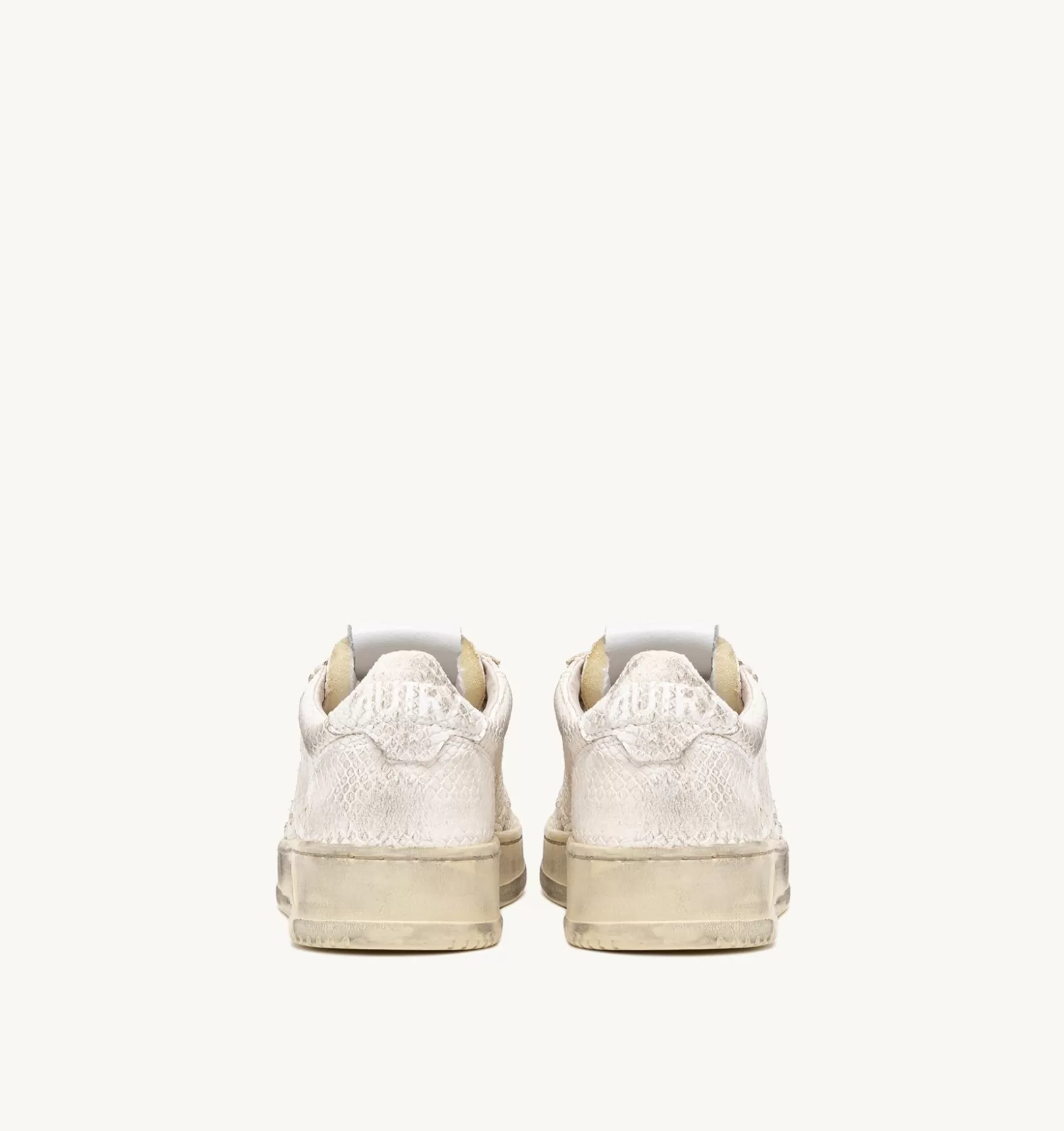 Medalist^AUTRY Medalist Low Sneakers In Snake-Effect Leather Color White