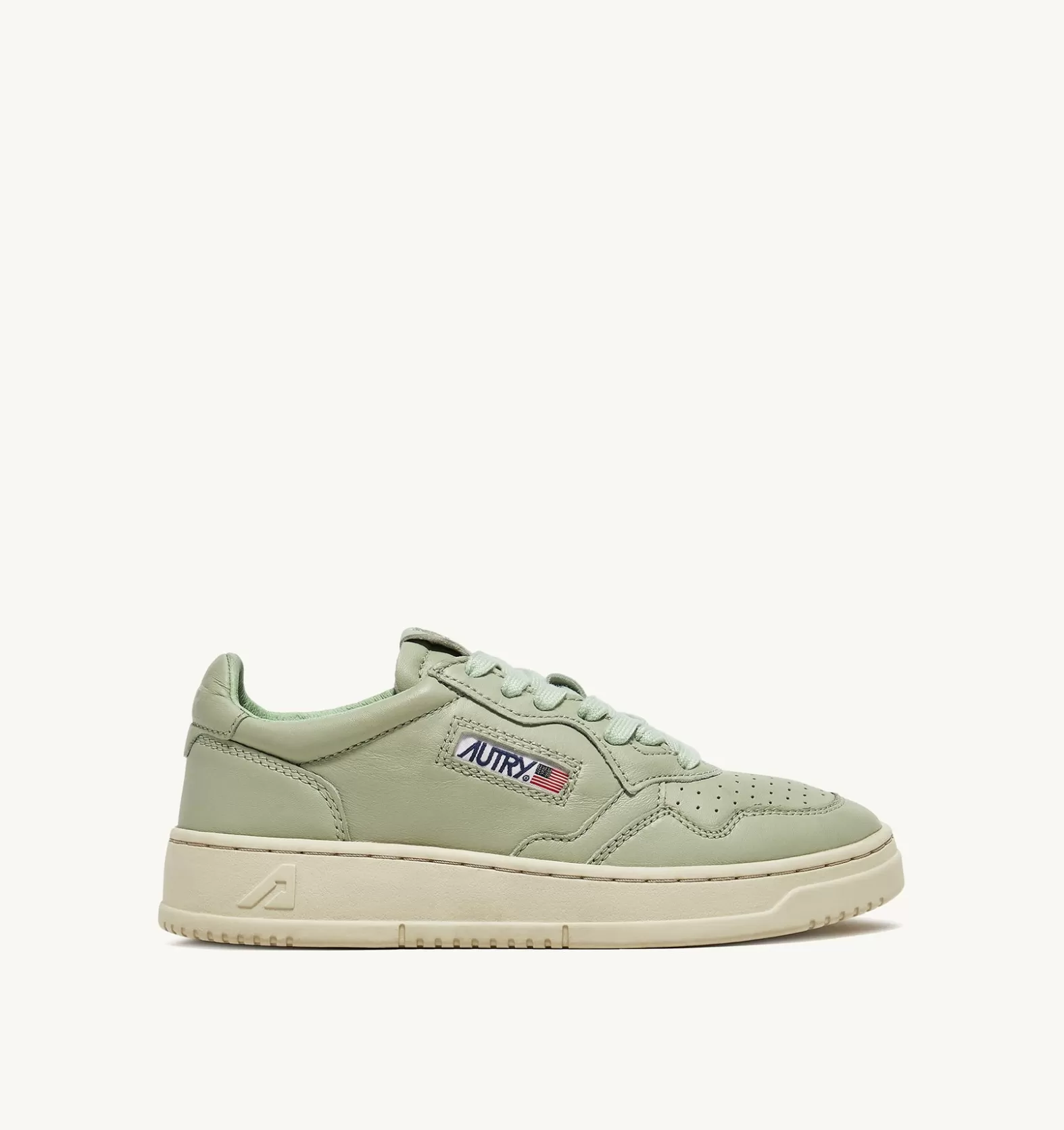 Medalist^AUTRY Medalist Low Sneakers In Soft Goatskin Color Cel Green