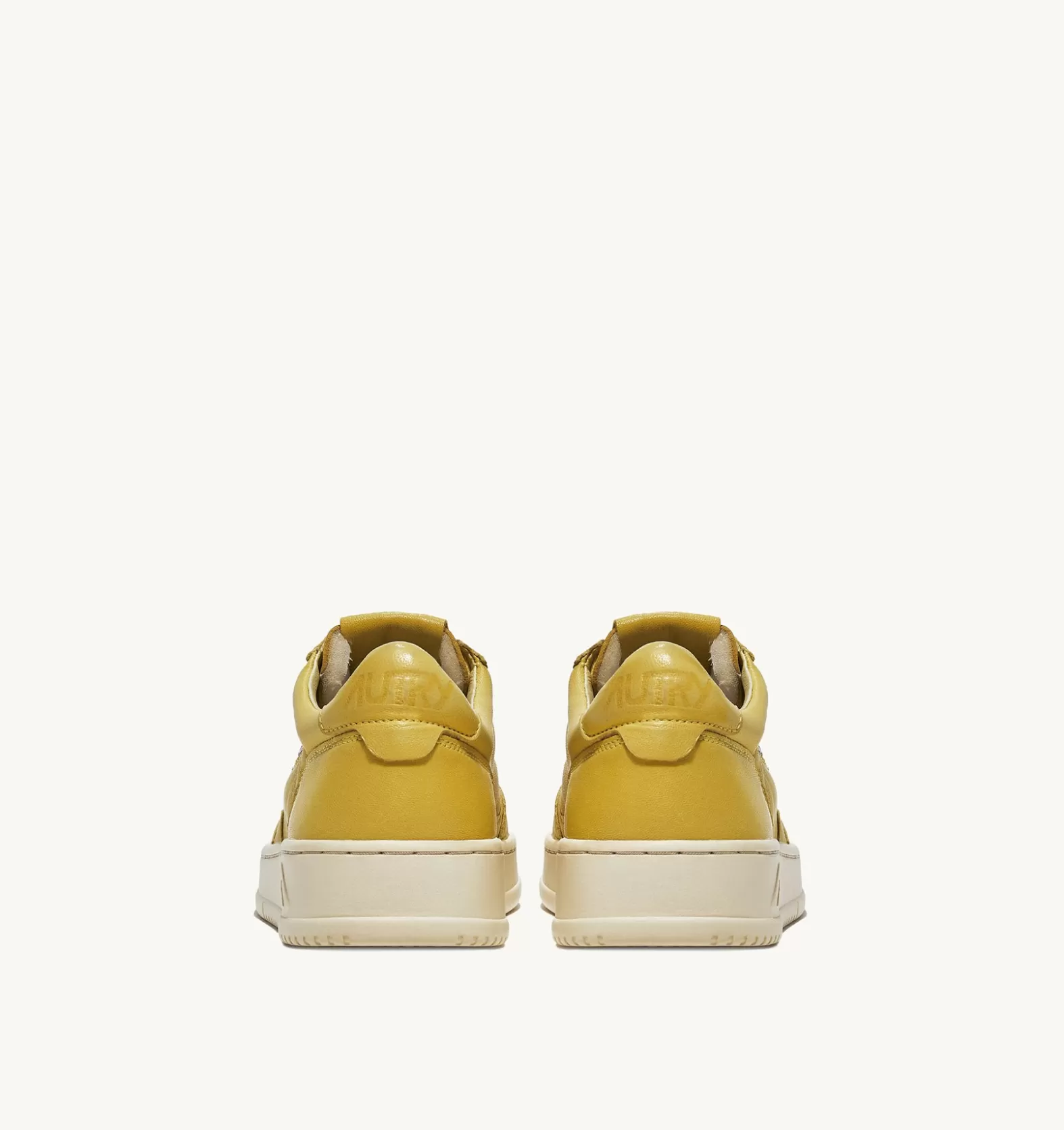 Medalist^AUTRY Medalist Low Sneakers In Soft Goatskin Color Iris Yellow