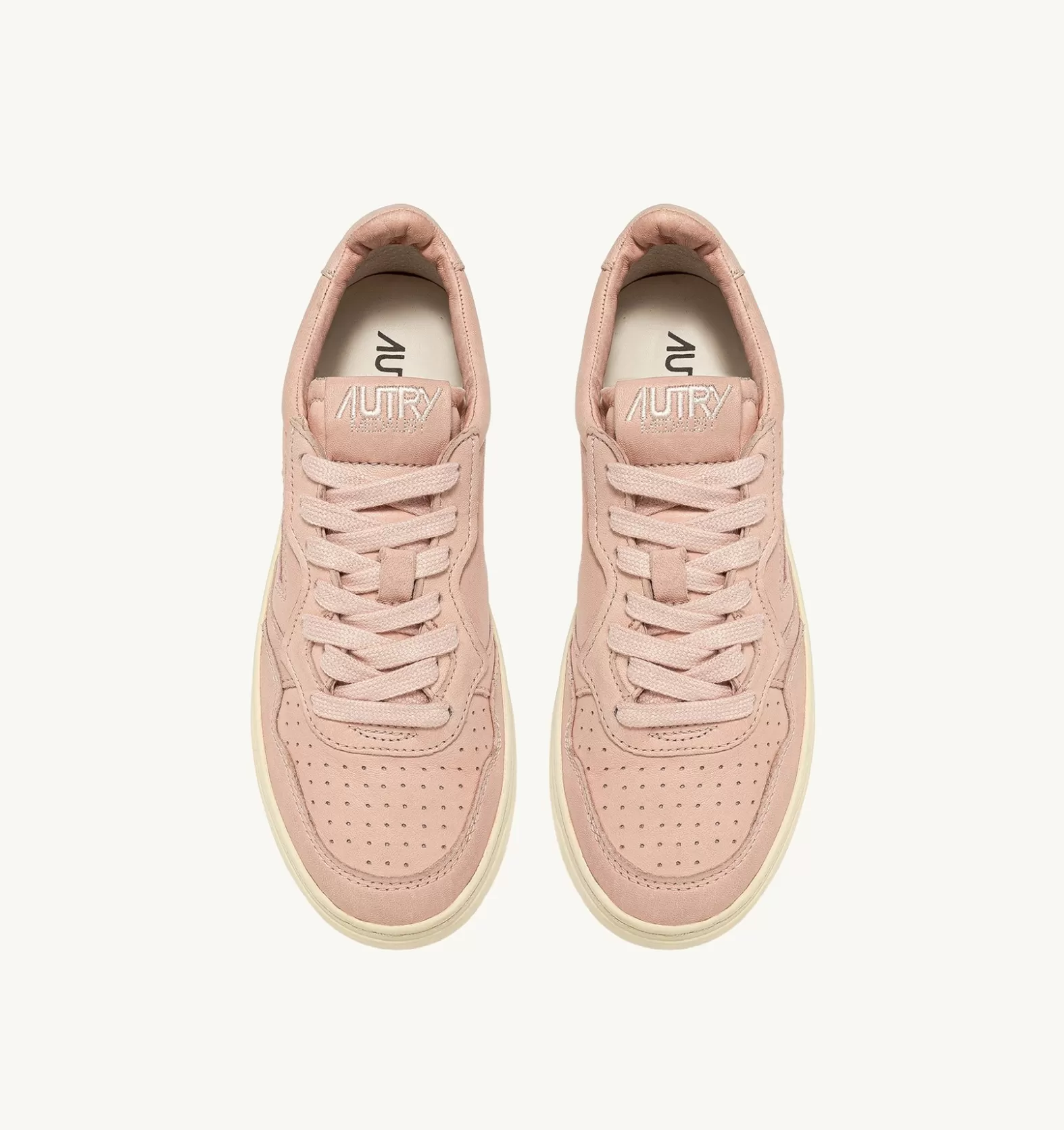 Medalist^AUTRY Medalist Low Sneakers In Soft Goatskin Color Peach