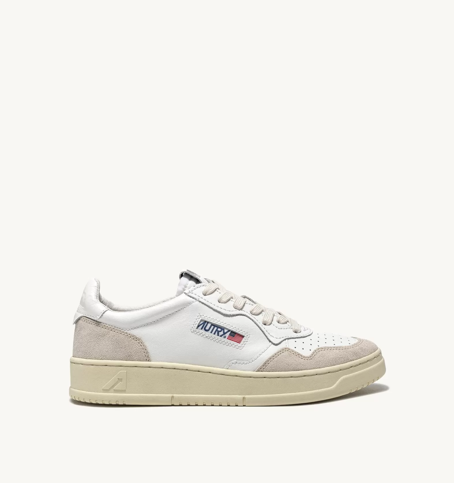Medalist^AUTRY Medalist Low Sneakers In Suede And Leather Color White