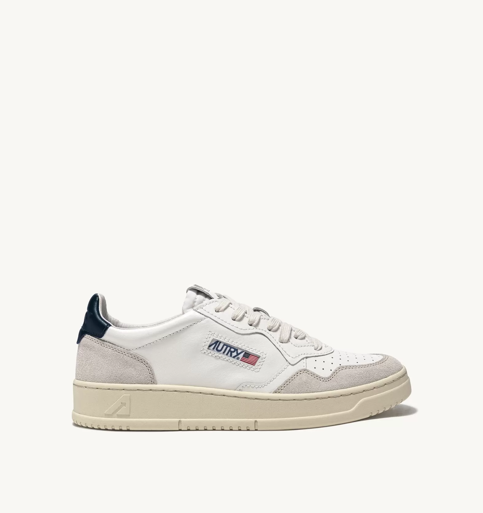 Medalist^AUTRY Medalist Low Sneakers In Suede And Leather Color White And Blue