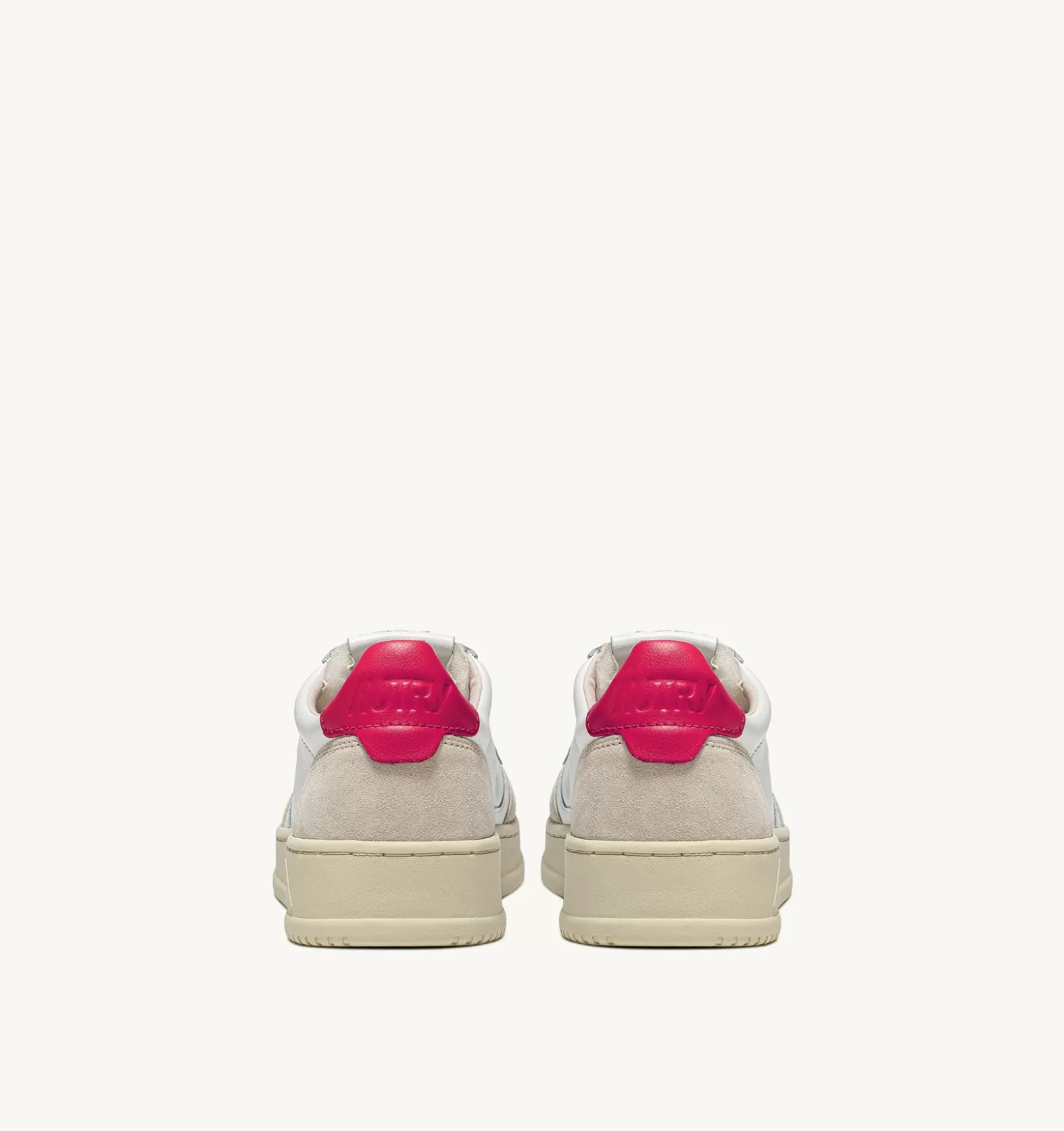 Medalist^AUTRY Medalist Low Sneakers In Suede And Leather Color White And Bubble Tone