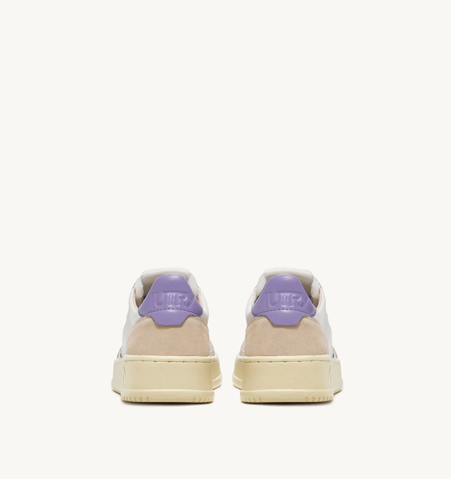 Medalist^AUTRY Medalist Low Sneakers In Suede And Leather Color White And Lavender