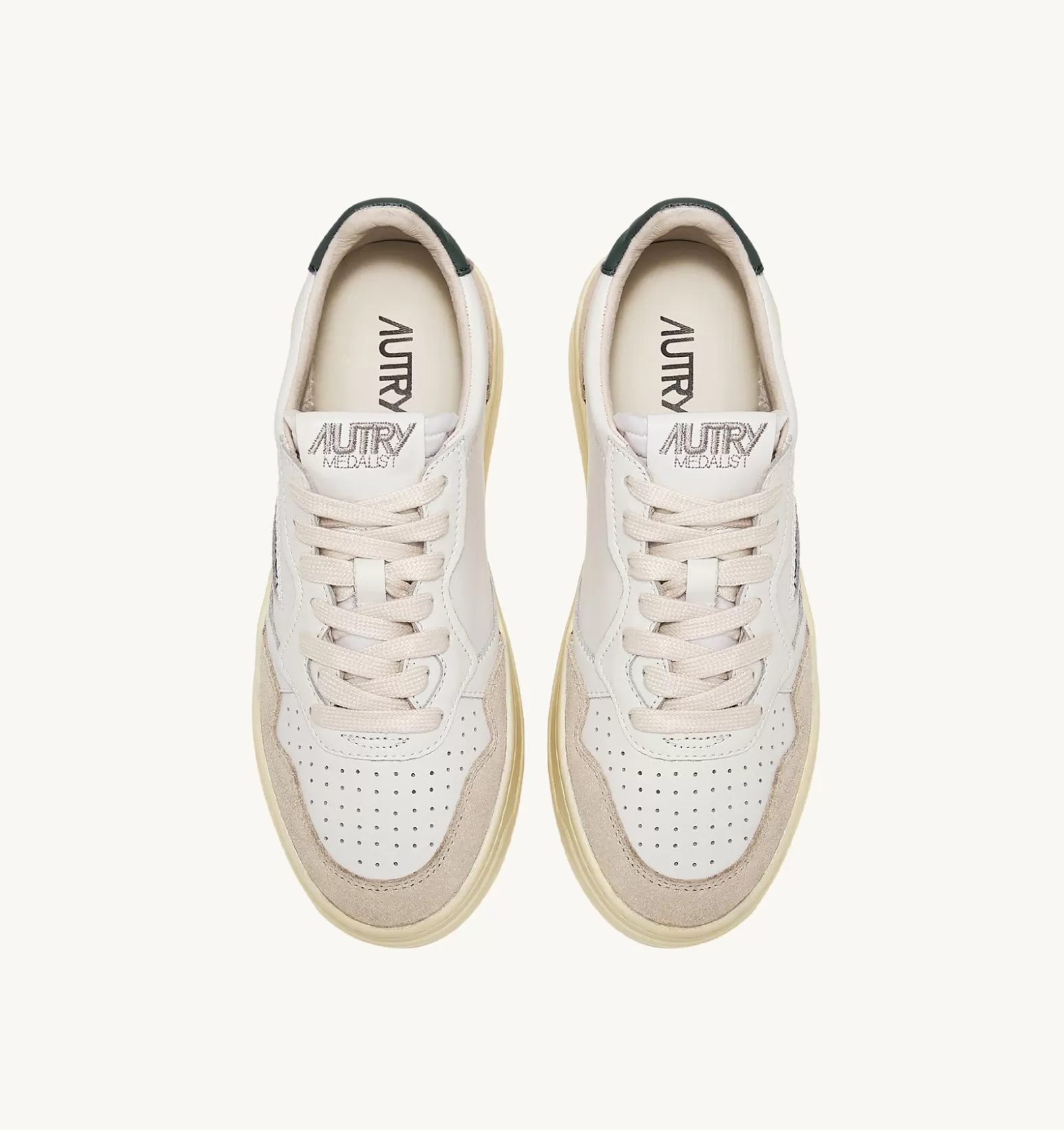 Medalist^AUTRY Medalist Low Sneakers In Suede And Leather Color White And Mount