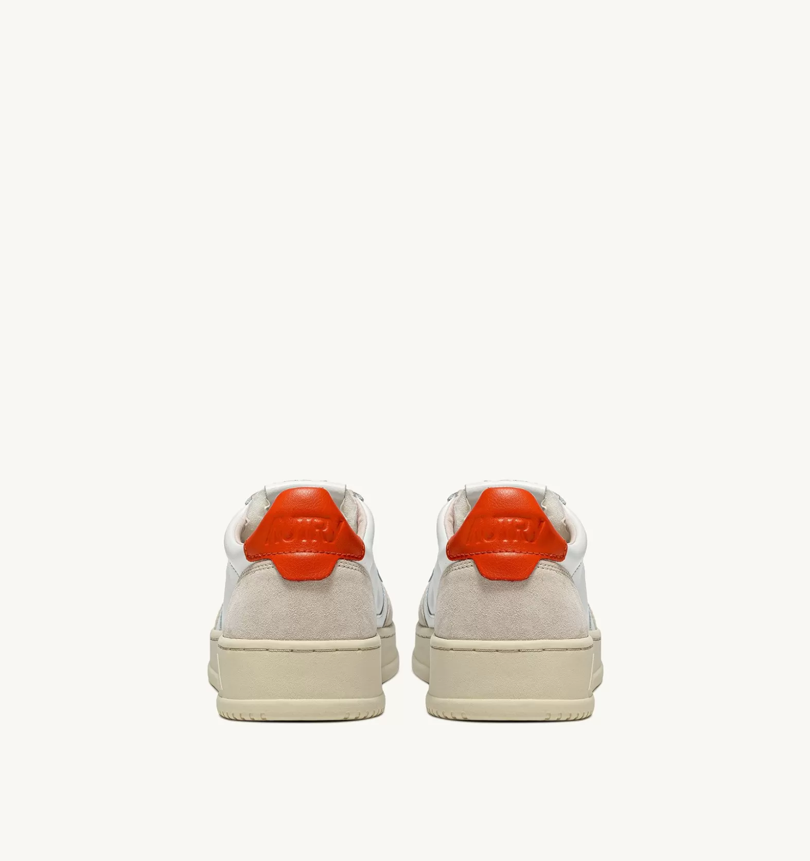 Medalist^AUTRY Medalist Low Sneakers In Suede And Leather Color White And Orange