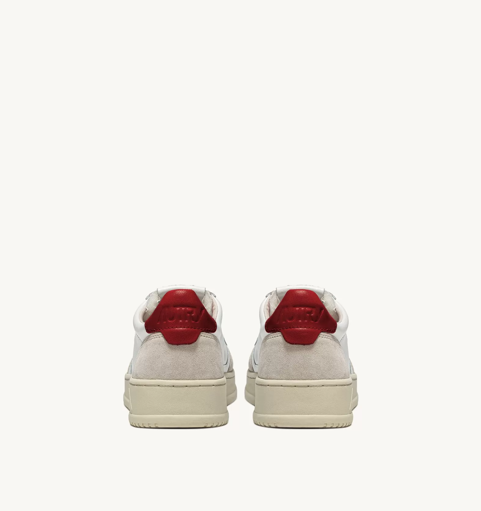 Medalist^AUTRY Medalist Low Sneakers In Suede And Leather Color White And Red