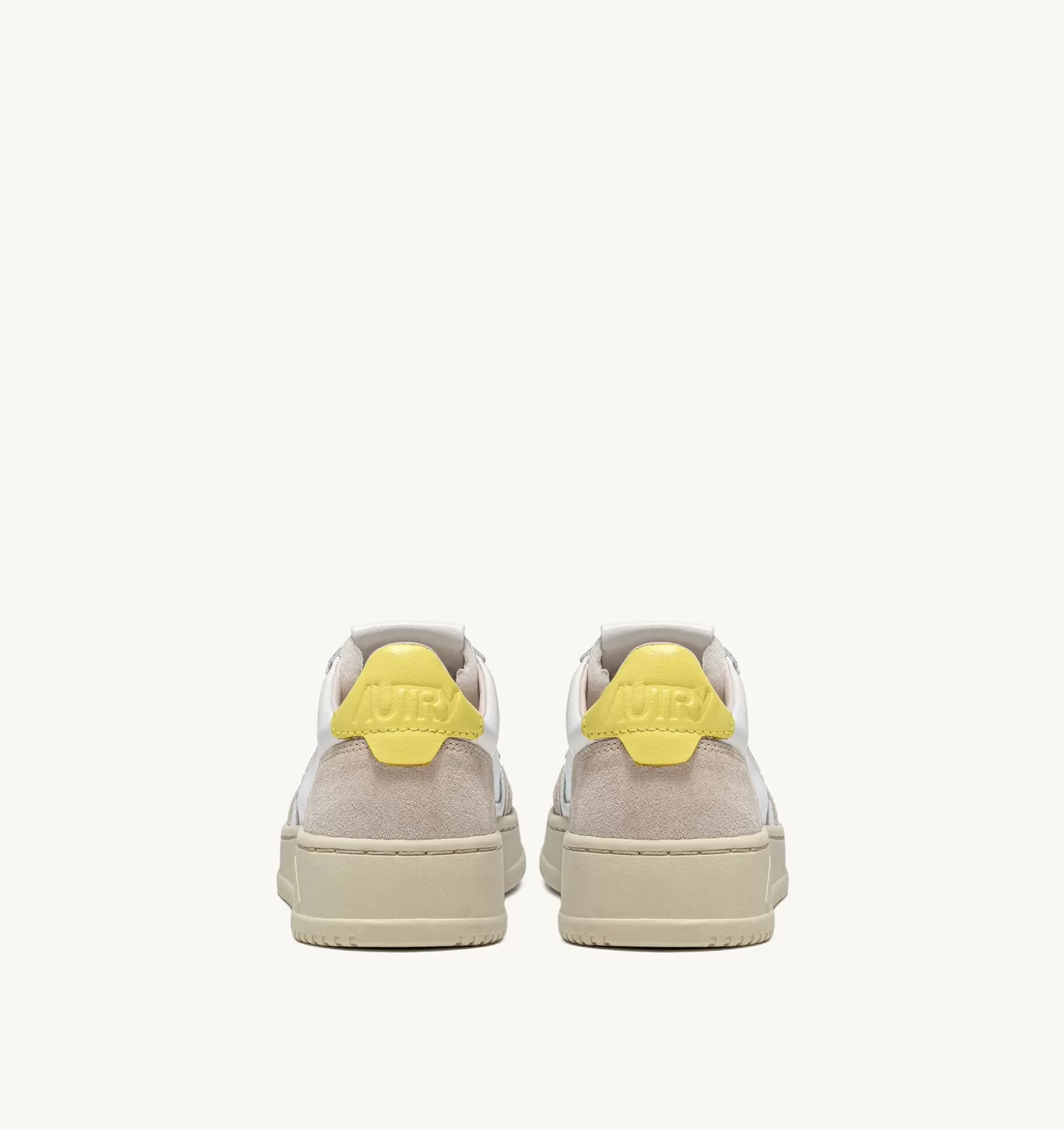 Medalist^AUTRY Medalist Low Sneakers In Suede And Leather Color White And Yellow