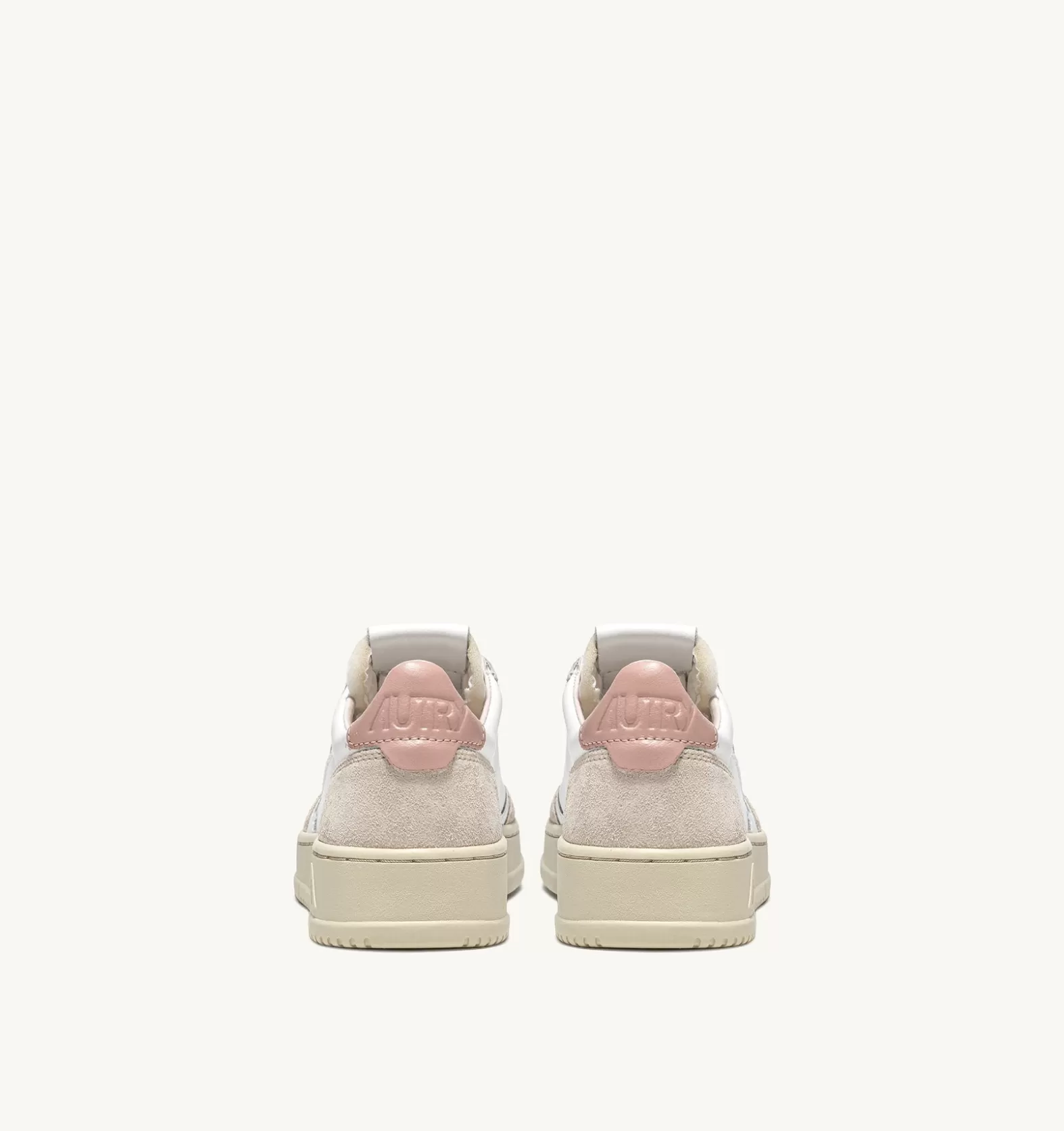Medalist^AUTRY Medalist Low Sneakers In Suede And Leather White And Powder