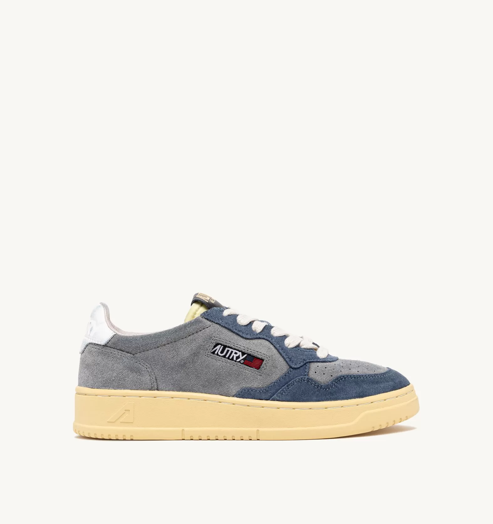 Medalist^AUTRY Medalist Low Sneakers In Suede Gray And Azure