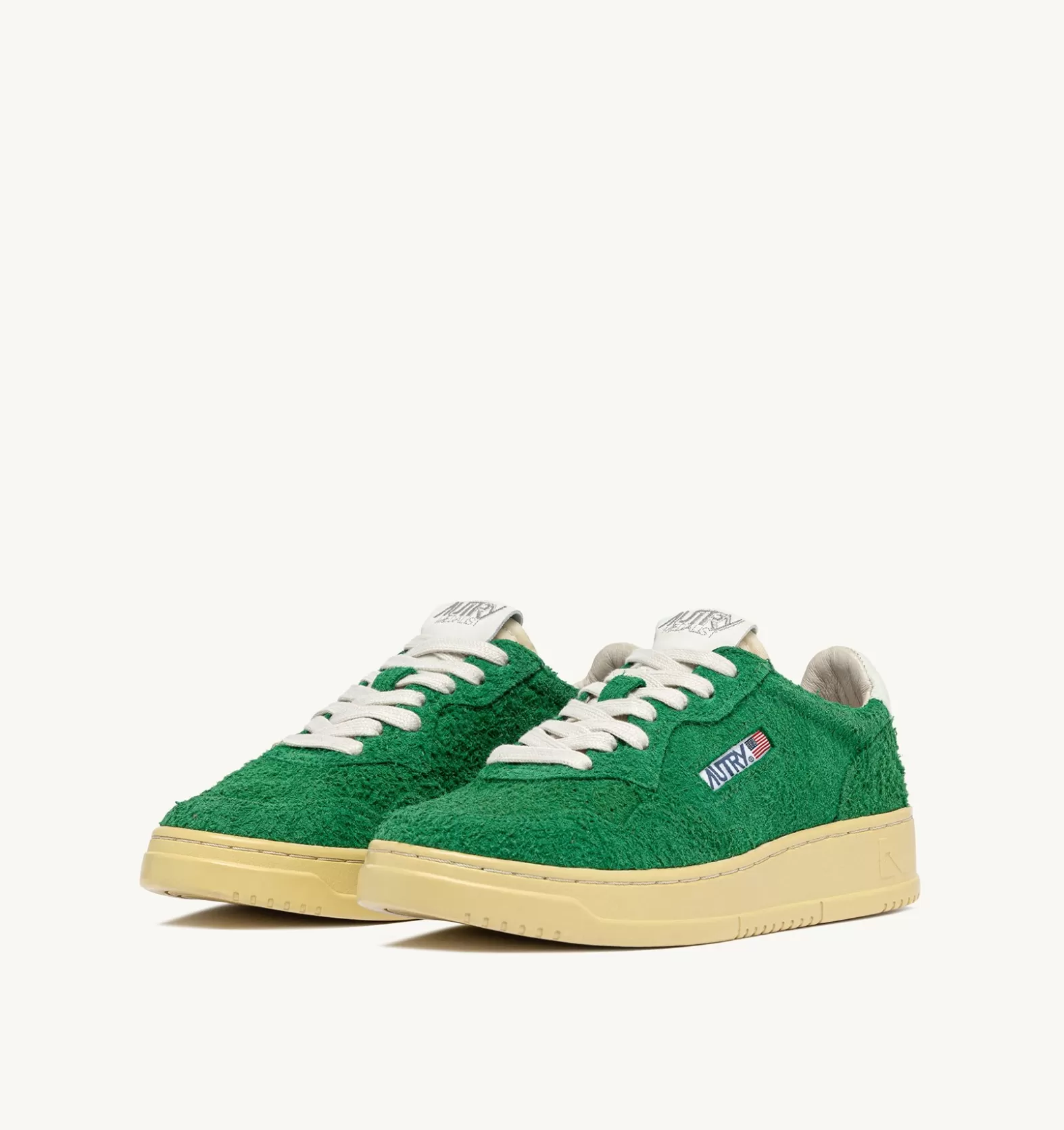 Medalist^AUTRY Medalist Low Sneakers In Suede Hair Green