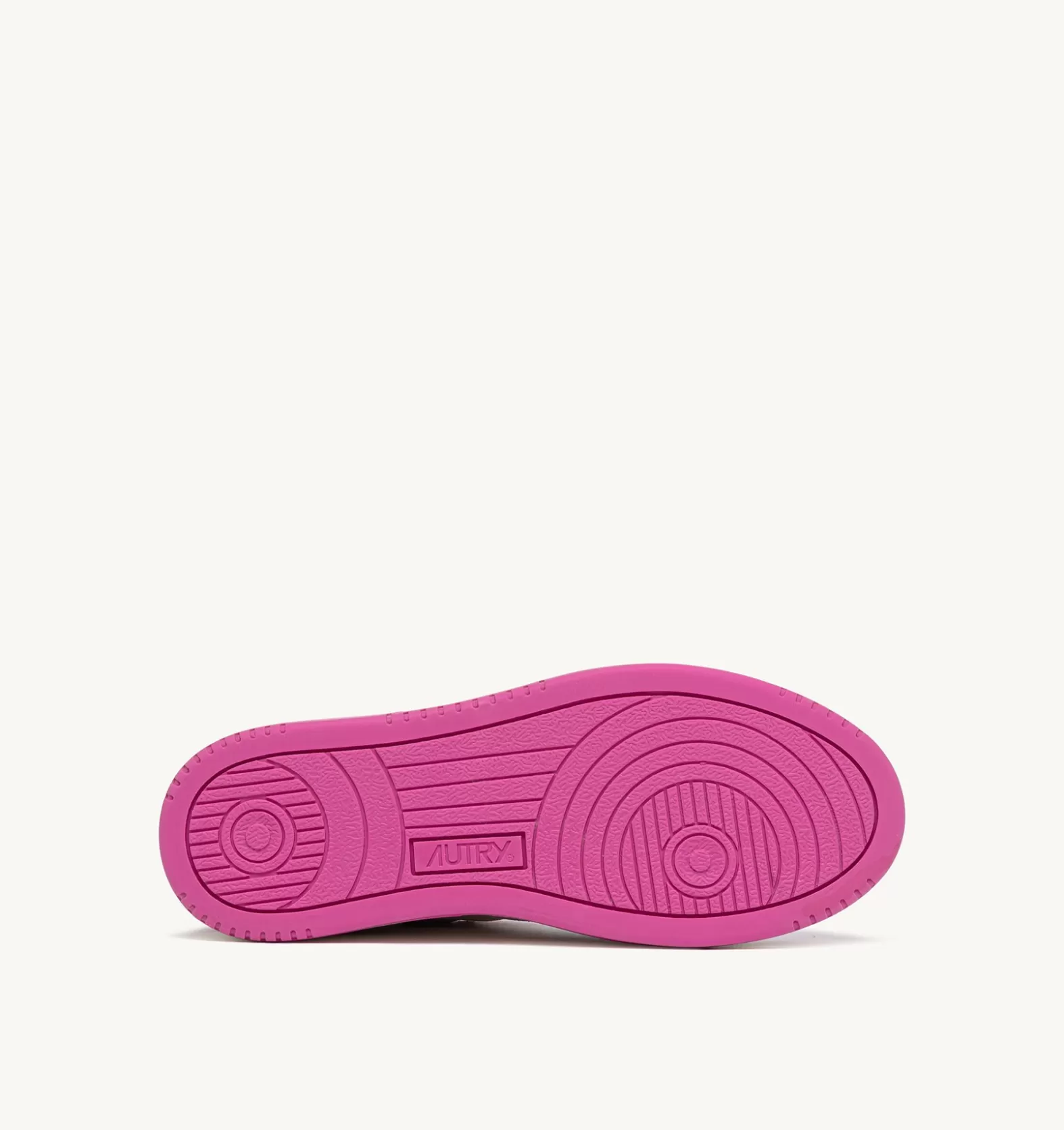 Medalist^AUTRY Medalist Low Sneakers In Suede White And Hair-Effect Suede Fuchsia