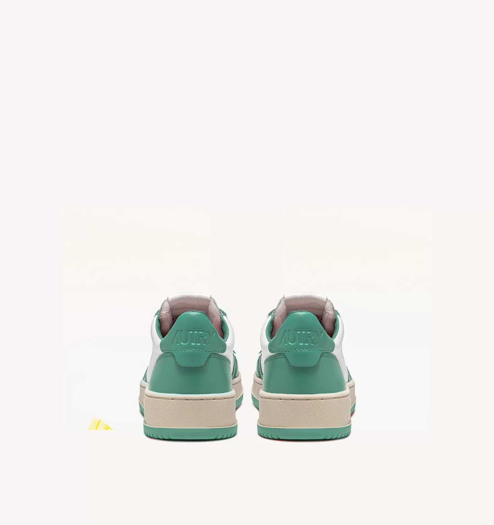 Medalist^AUTRY Medalist Low Sneakers In Two-Tone Leather Color White And Malachi Green