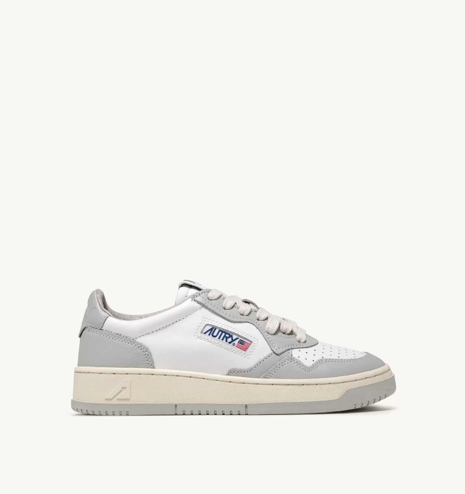 Medalist^AUTRY Medalist Low Sneakers In Two-Tone Leather Color White And Vapor