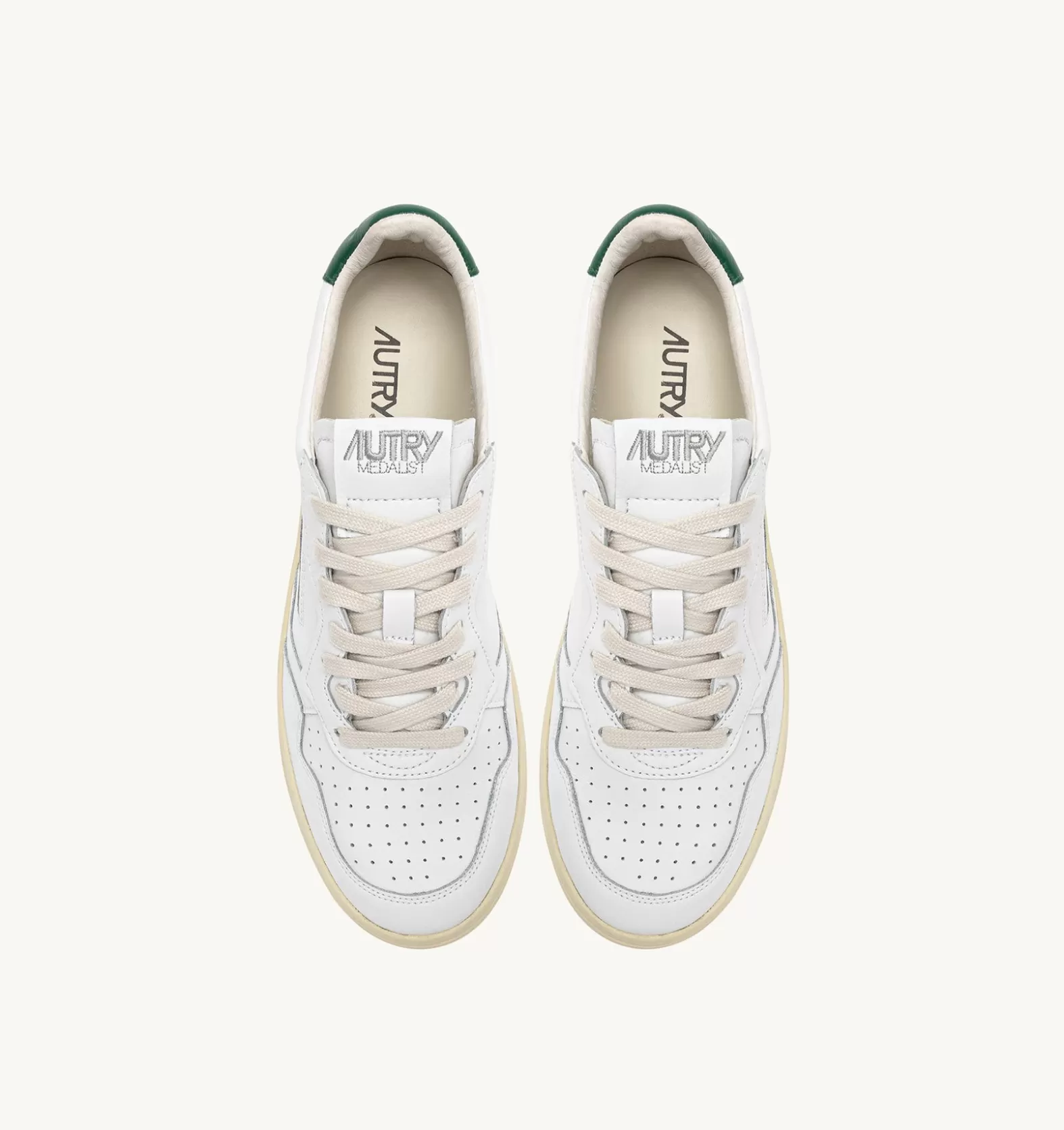 Medalist^AUTRY Medalist Low Sneakers In White And Amazon Leather