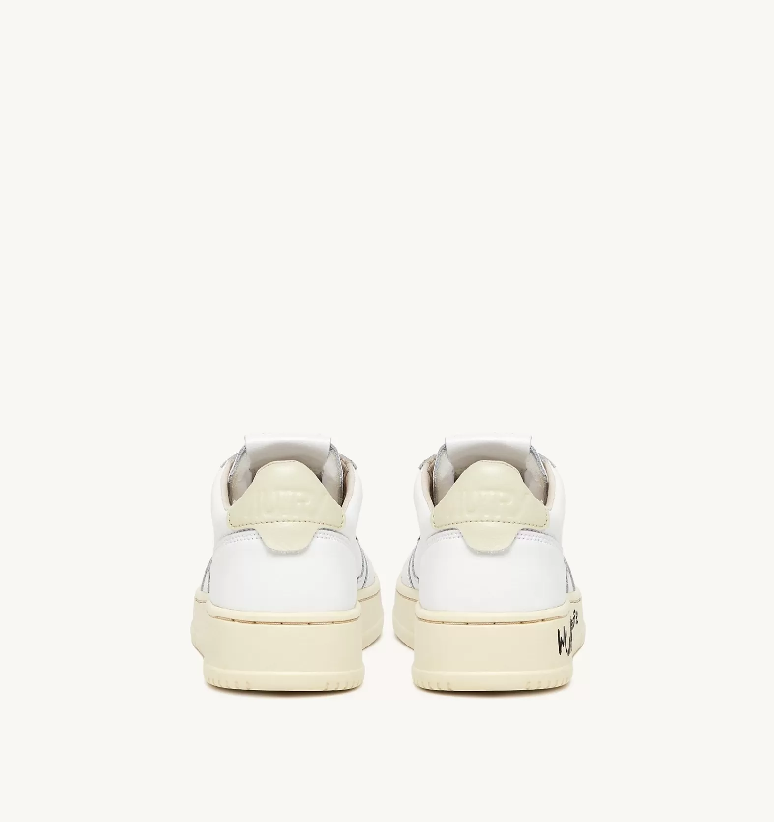 Medalist^AUTRY Medalist Low Sneakers In White And Beige Leather