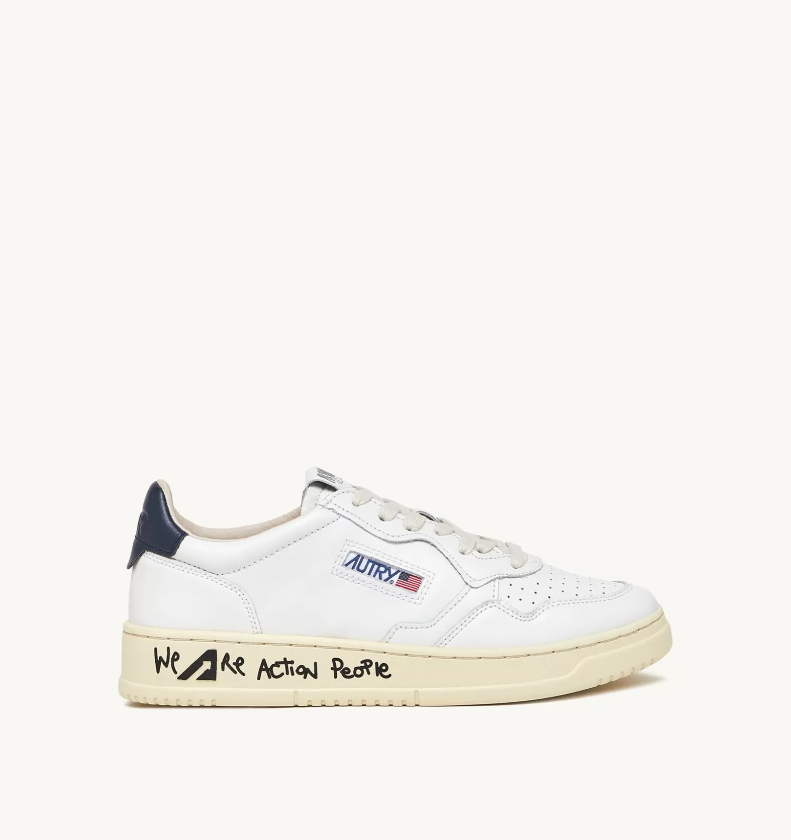 Medalist^AUTRY Medalist Low Sneakers In White And Blue Leather