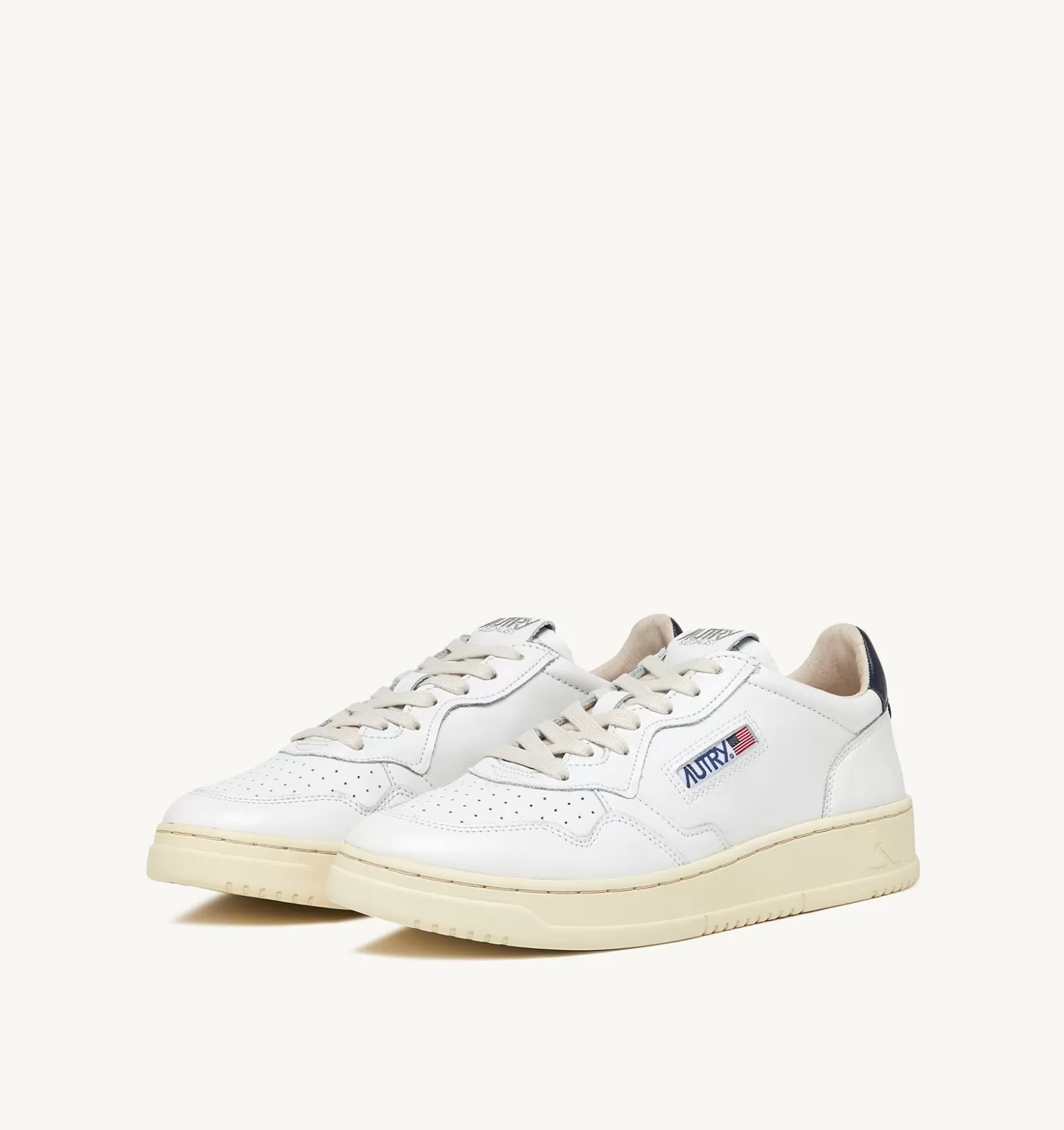 Medalist^AUTRY Medalist Low Sneakers In White And Blue Leather