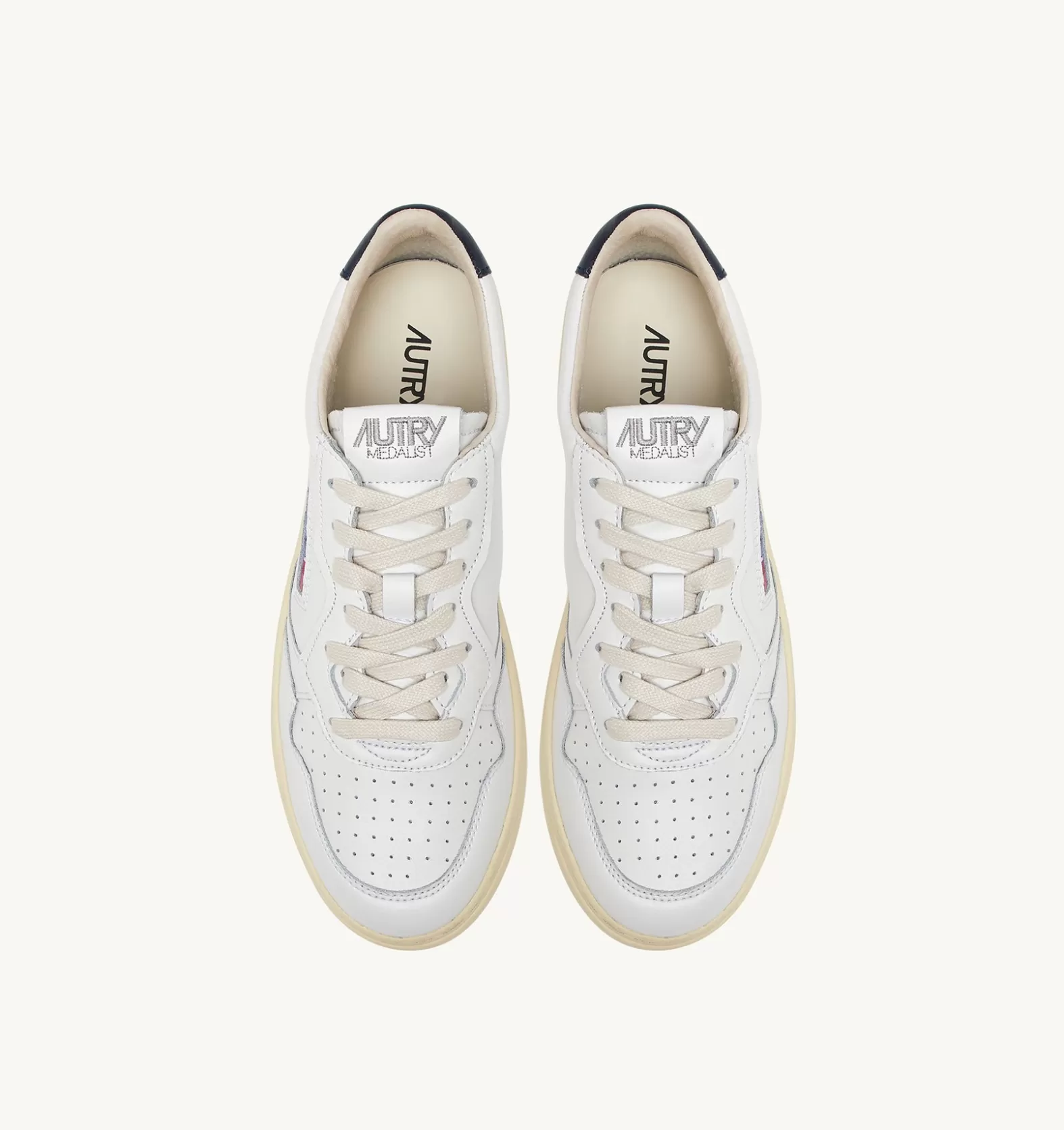 Medalist^AUTRY Medalist Low Sneakers In White And Blue Leather