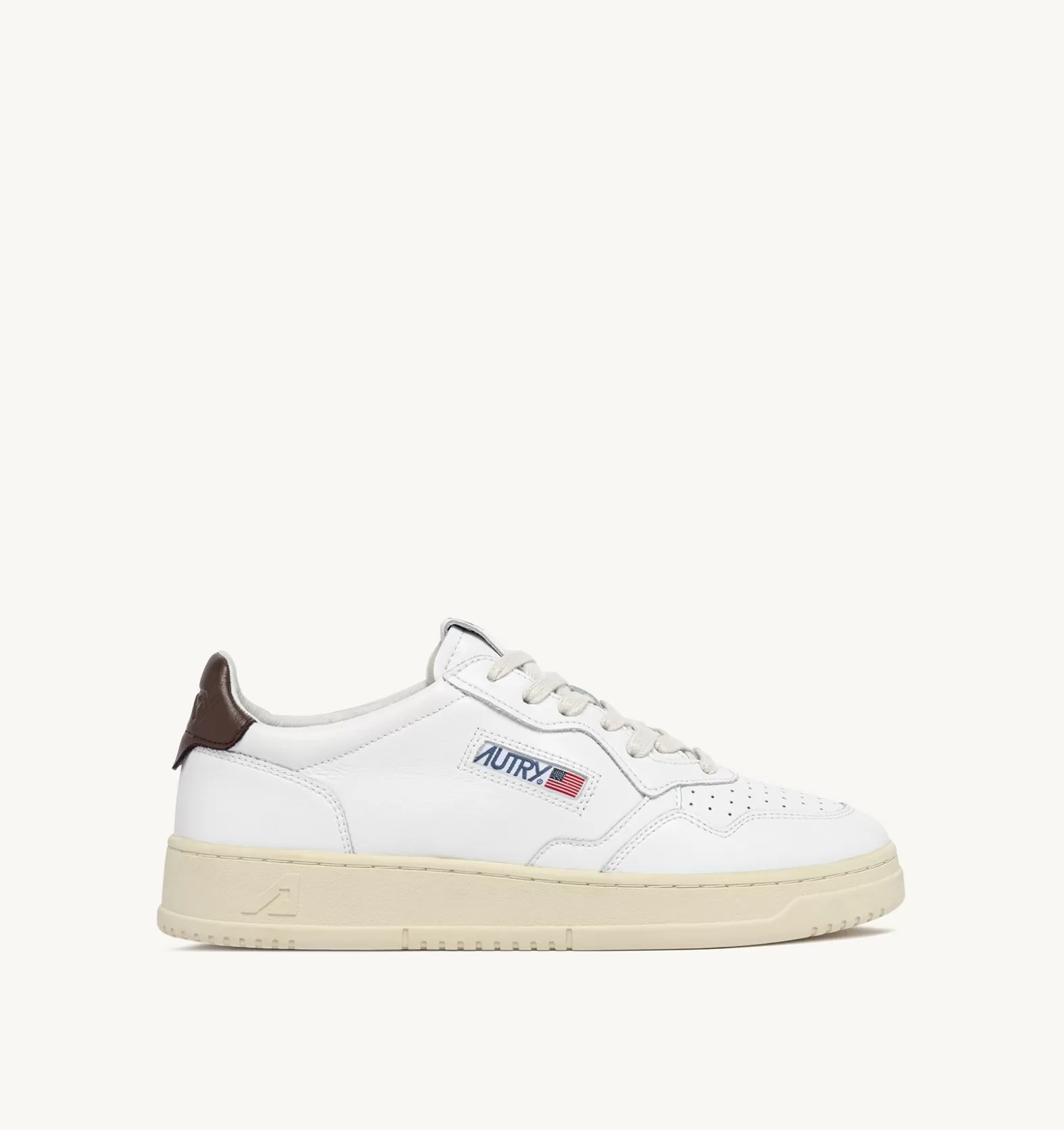 Medalist^AUTRY Medalist Low Sneakers In White And Brown Leather