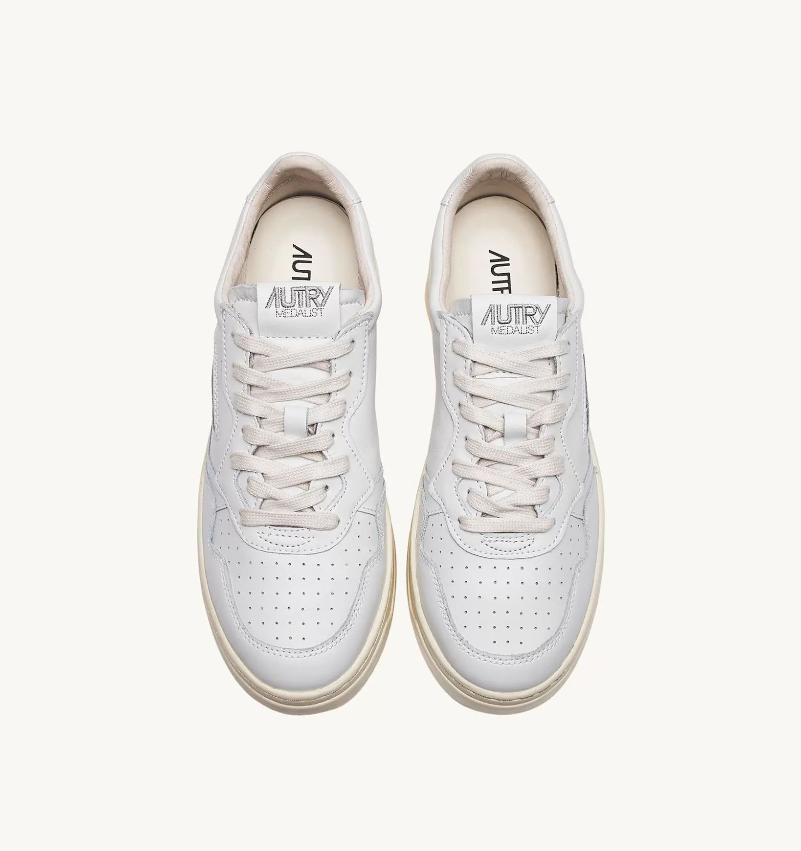 Medalist^AUTRY Medalist Low Sneakers In White And Draw Action Print Leather