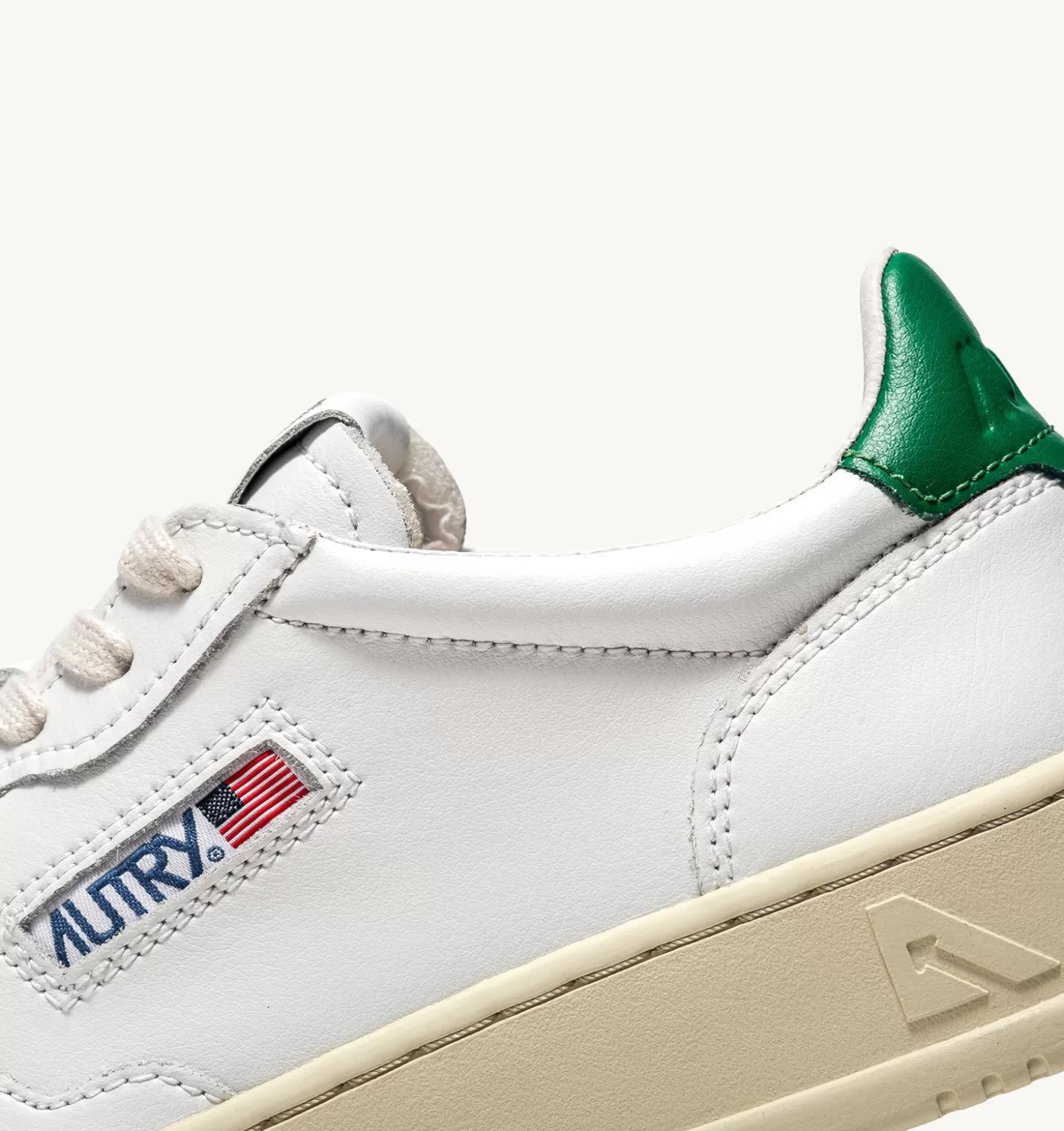 Medalist^AUTRY Medalist Low Sneakers In White And Green Leather