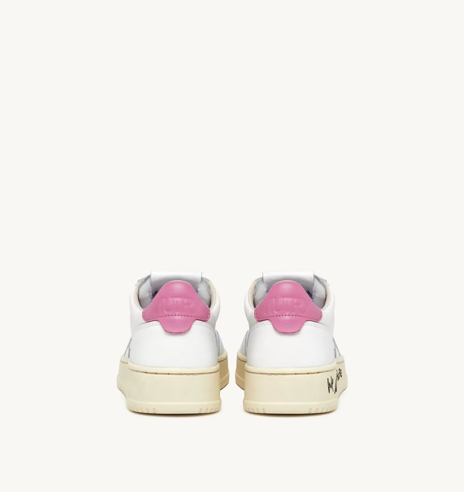 Medalist^AUTRY Medalist Low Sneakers In White And Pink Leather