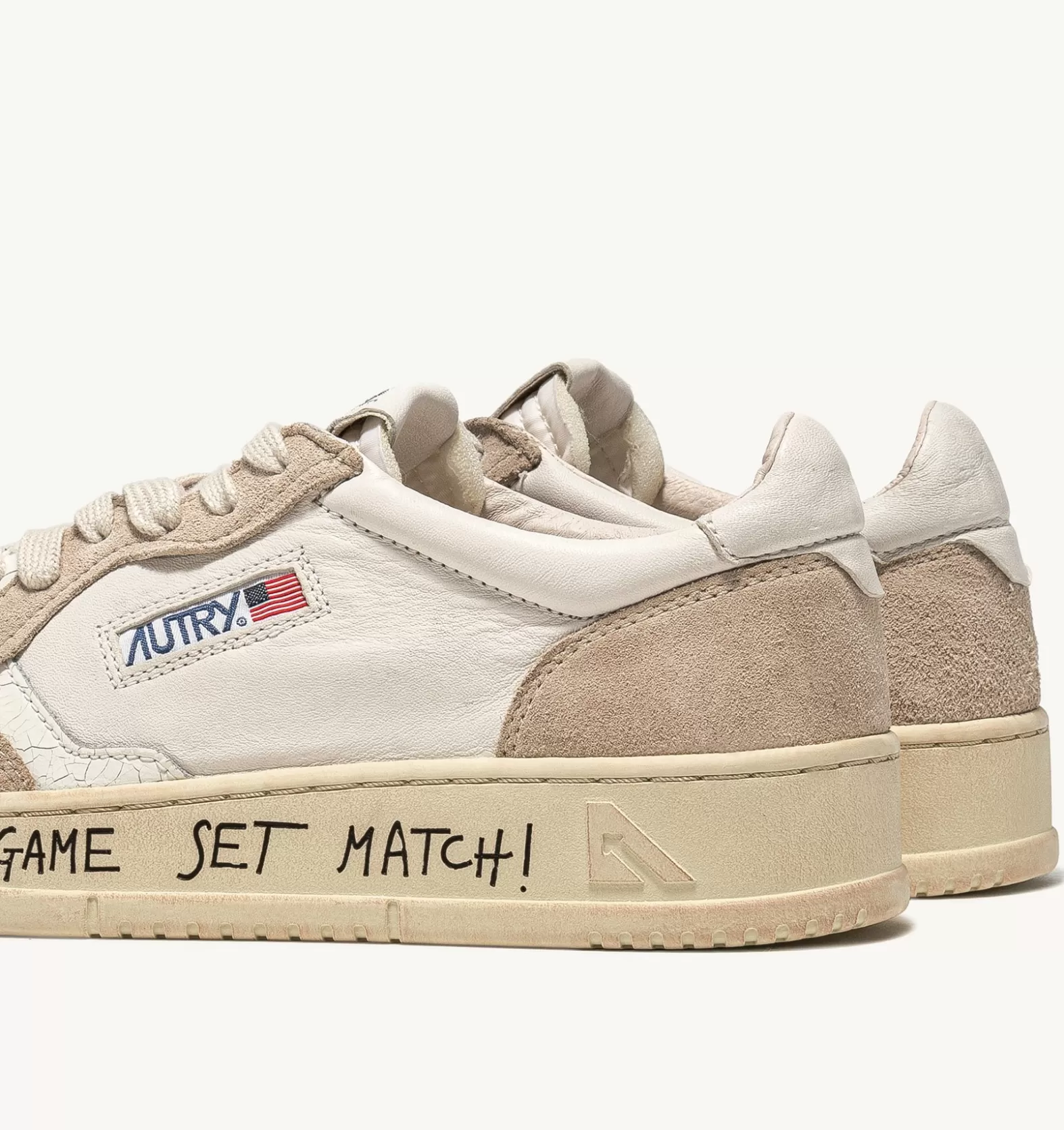 Medalist^AUTRY Medalist Low Sneakers In White Leather And Suede