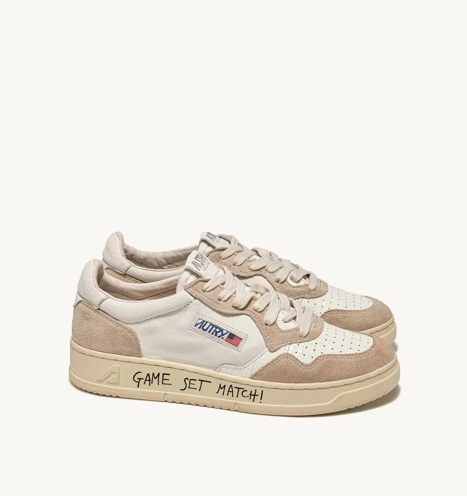Medalist^AUTRY Medalist Low Sneakers In White Leather And Suede