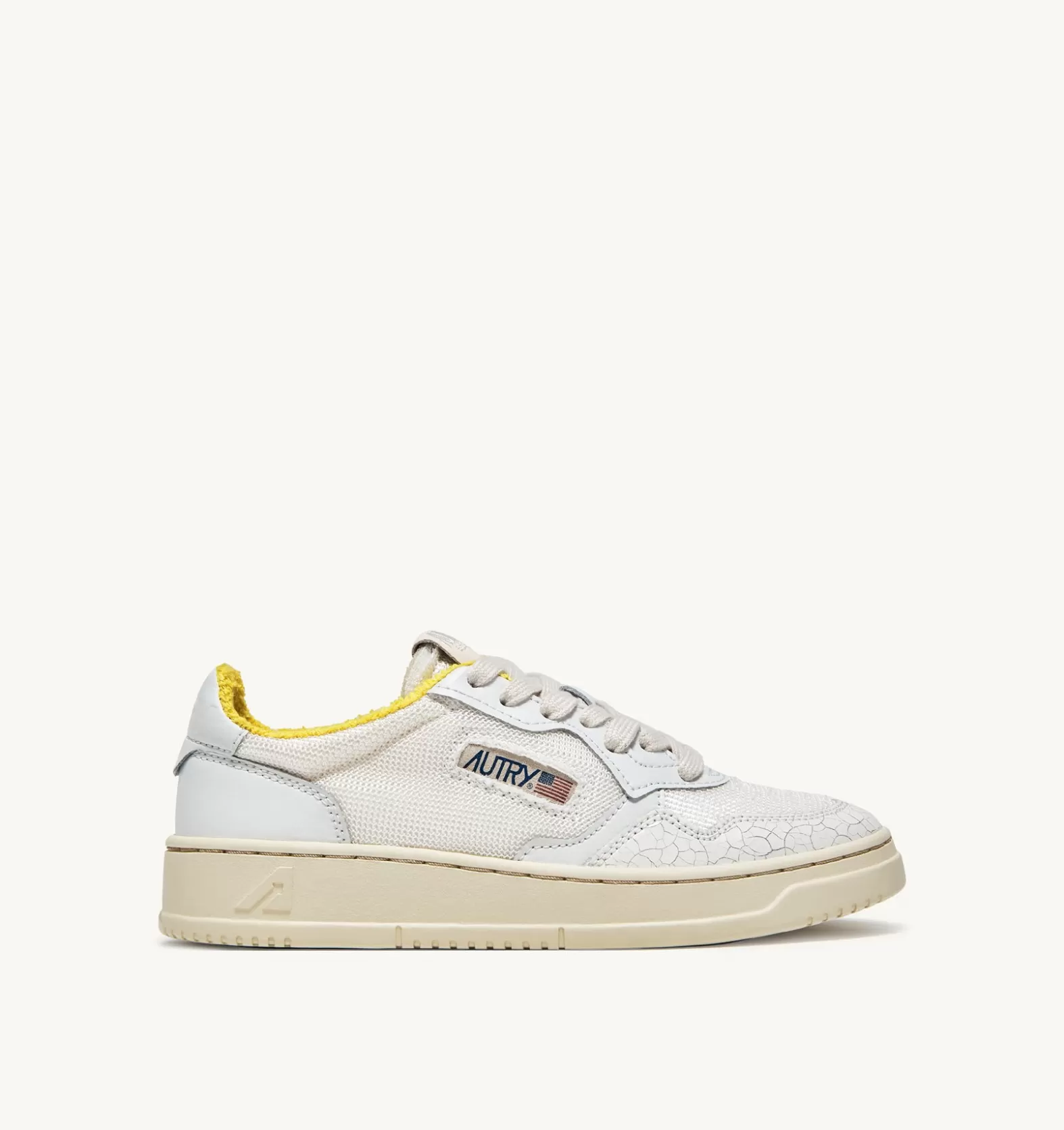Medalist^AUTRY Medalist Low Sneakers In Yellow Sponge And Dragon Effect