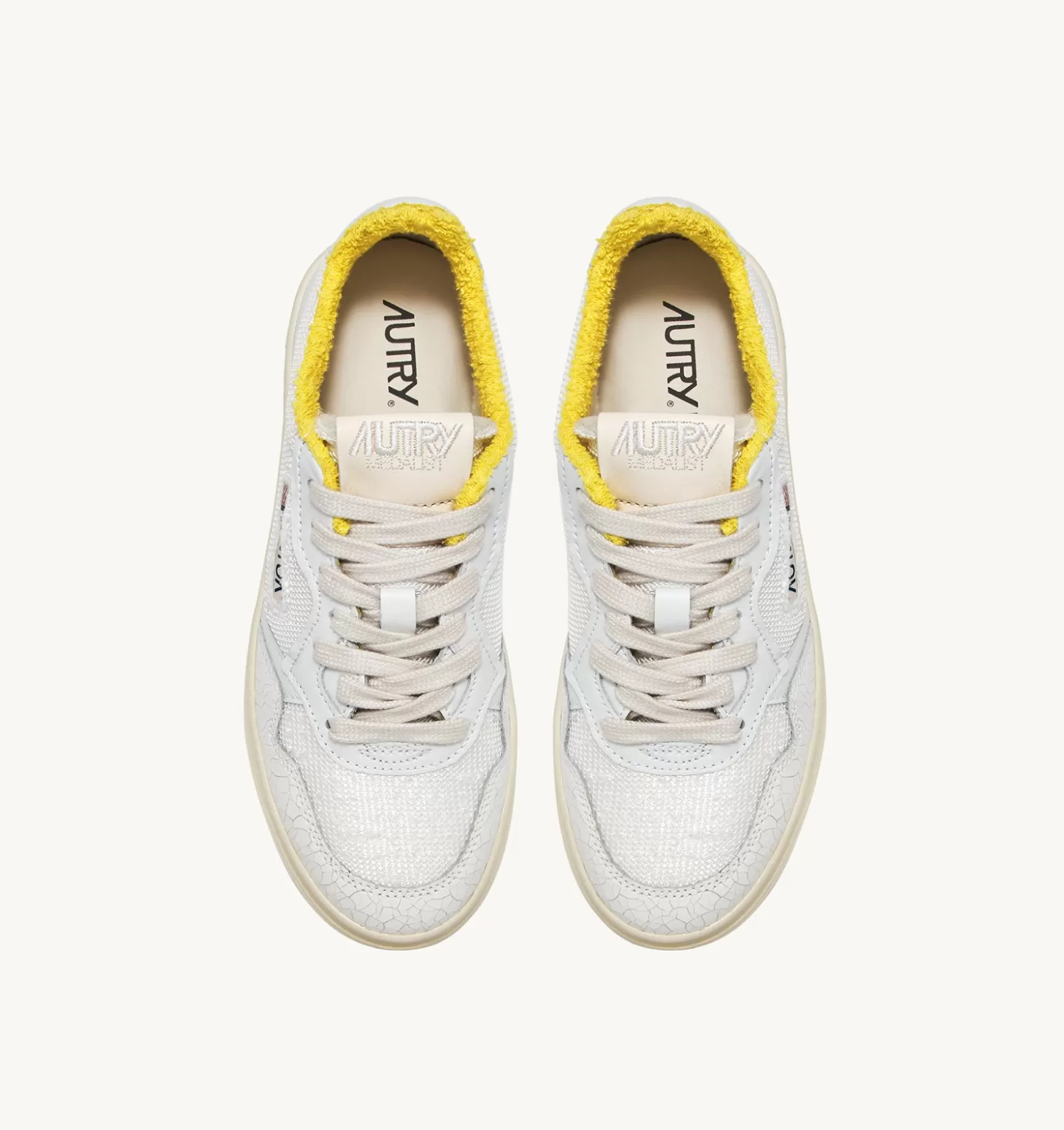 Medalist^AUTRY Medalist Low Sneakers In Yellow Sponge And Dragon Effect