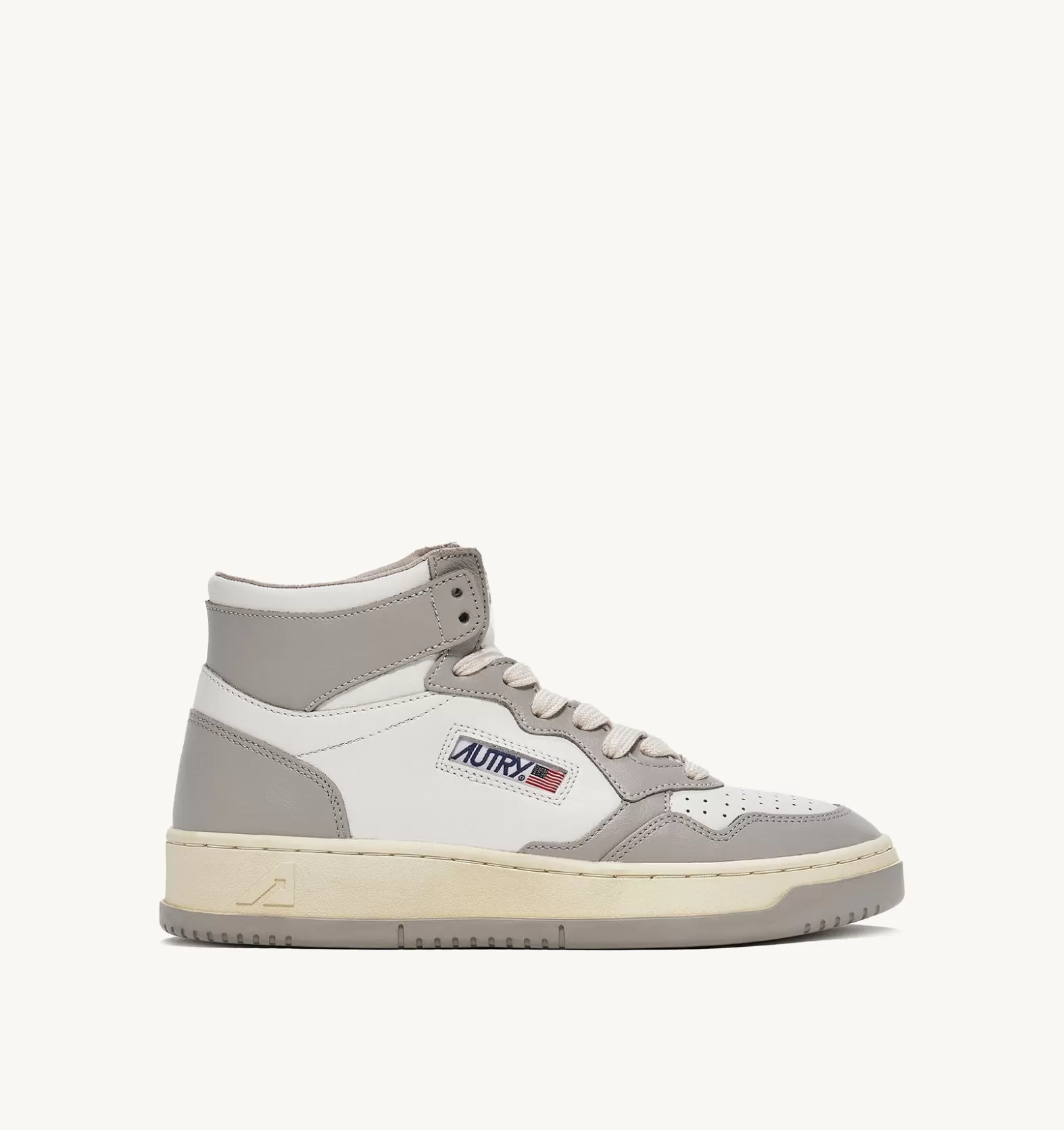 Medalist^AUTRY Medalist Mid In Two-Tone Leather Color White And Vapor