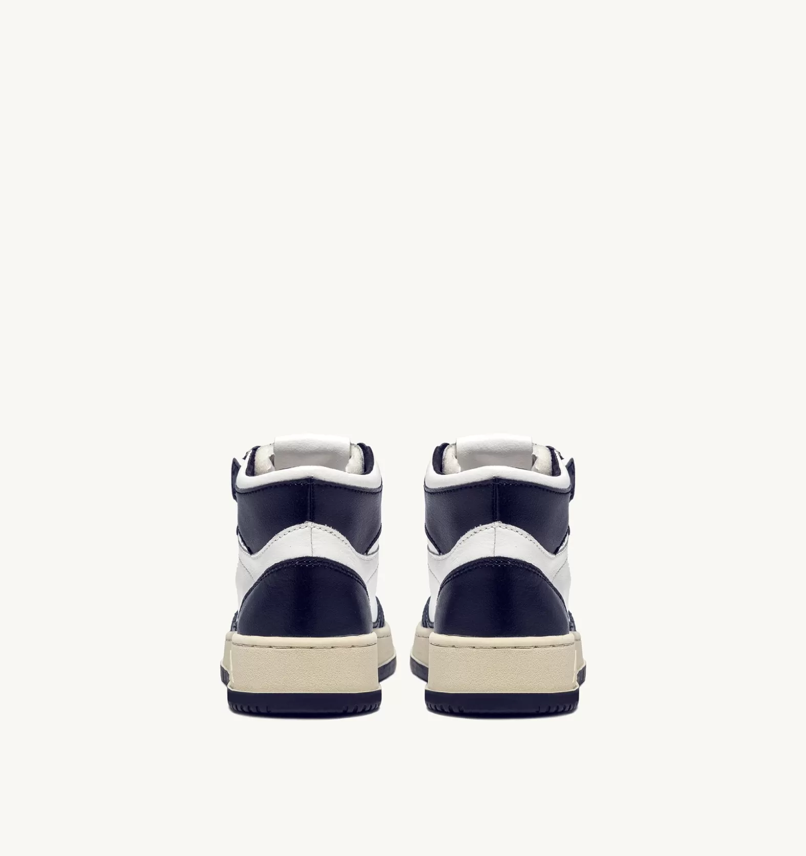 Medalist^AUTRY Medalist Mid Sneakers In Leather Bianca And Blue