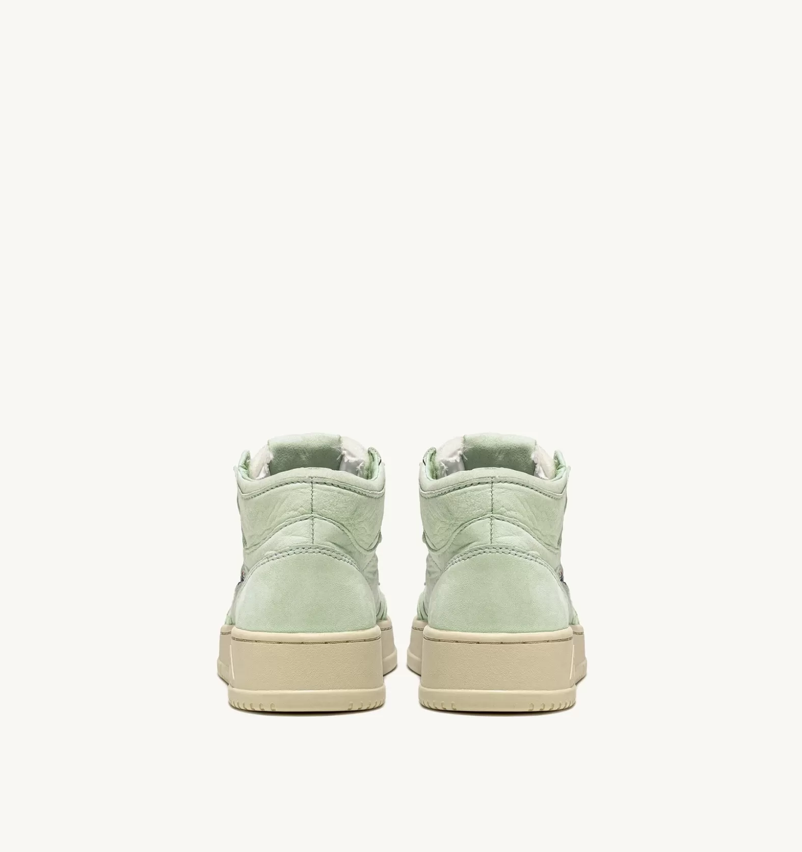 Medalist^AUTRY Medalist Mid Sneakers In Soft Goatskin Color Cel Green